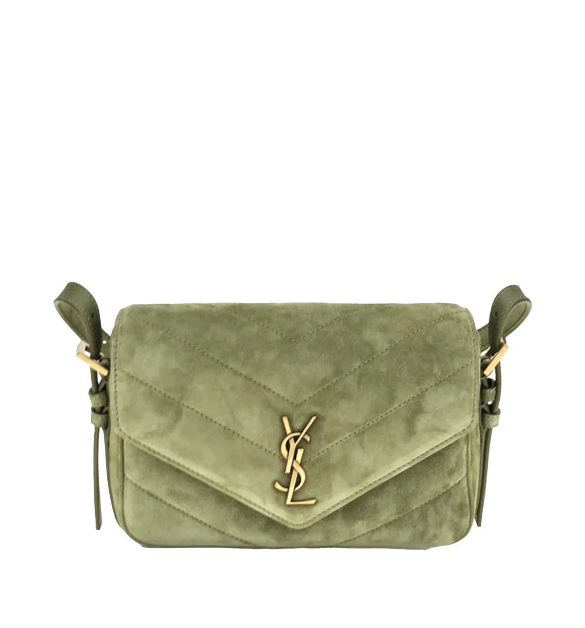 Small LouLou matelassé suede Shoulder Bag