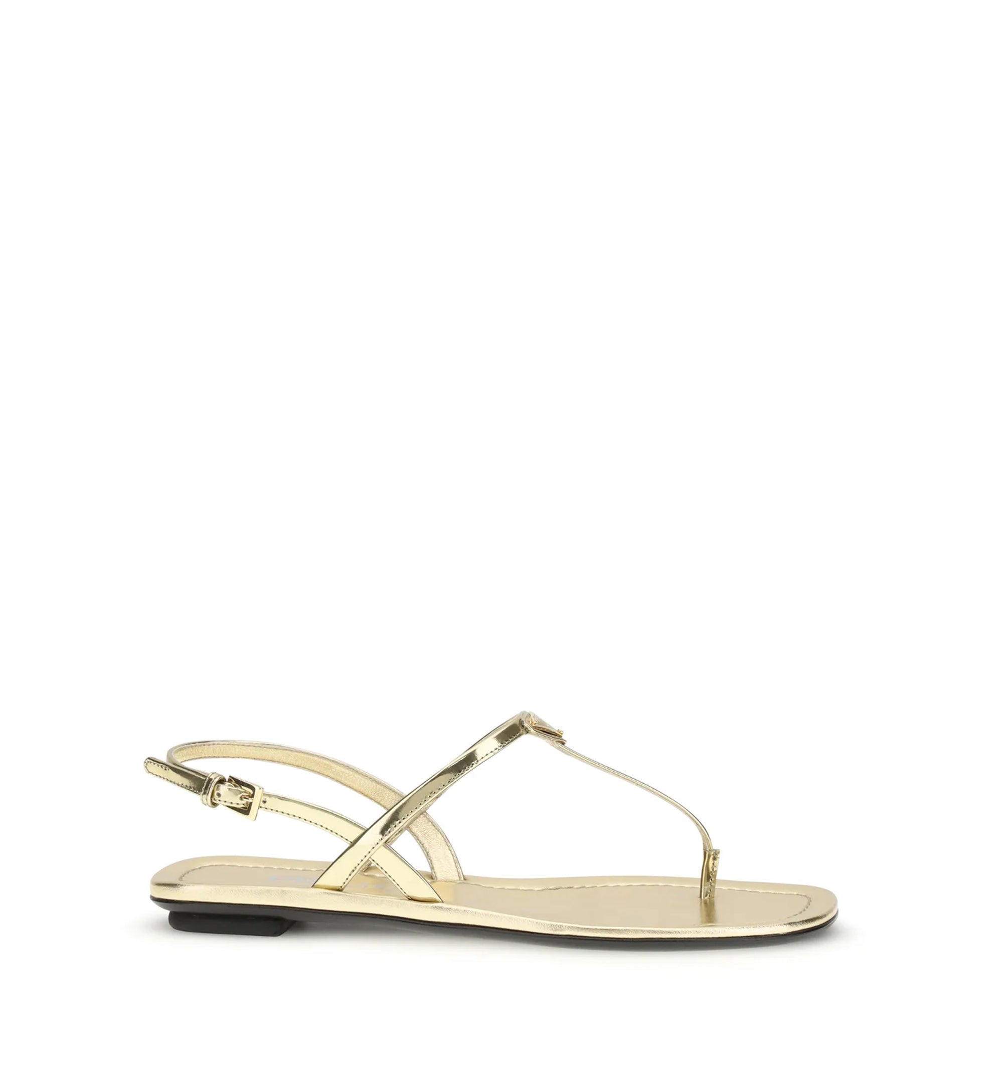 Patent Leather Thong Sandals