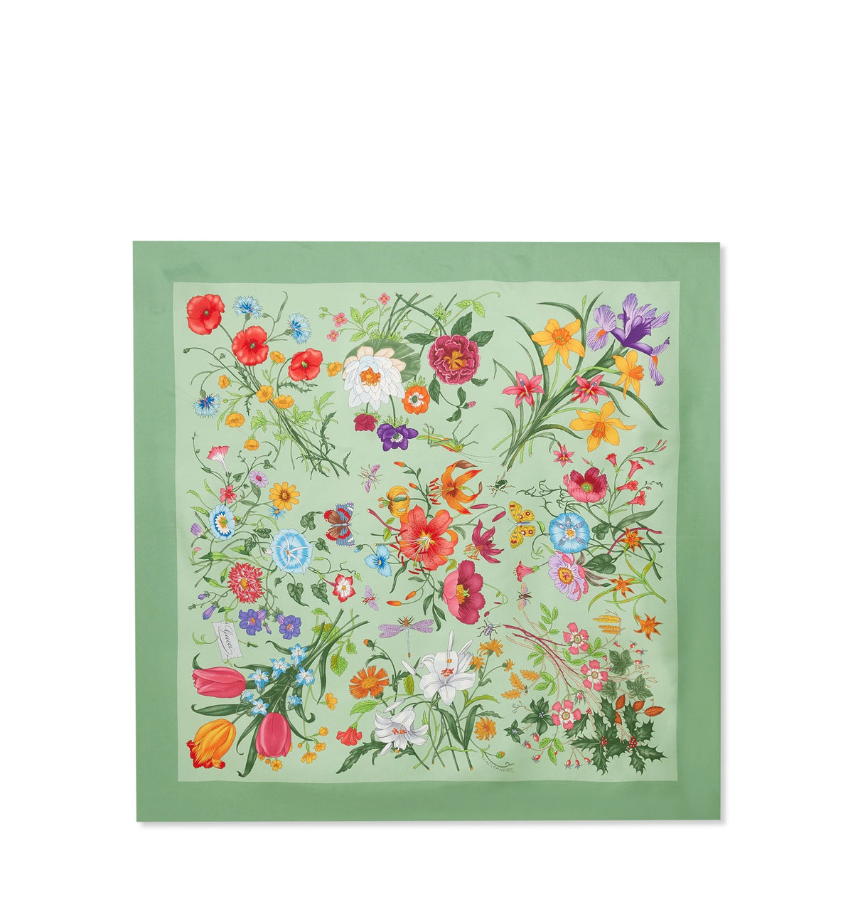 Printed silk twill carré