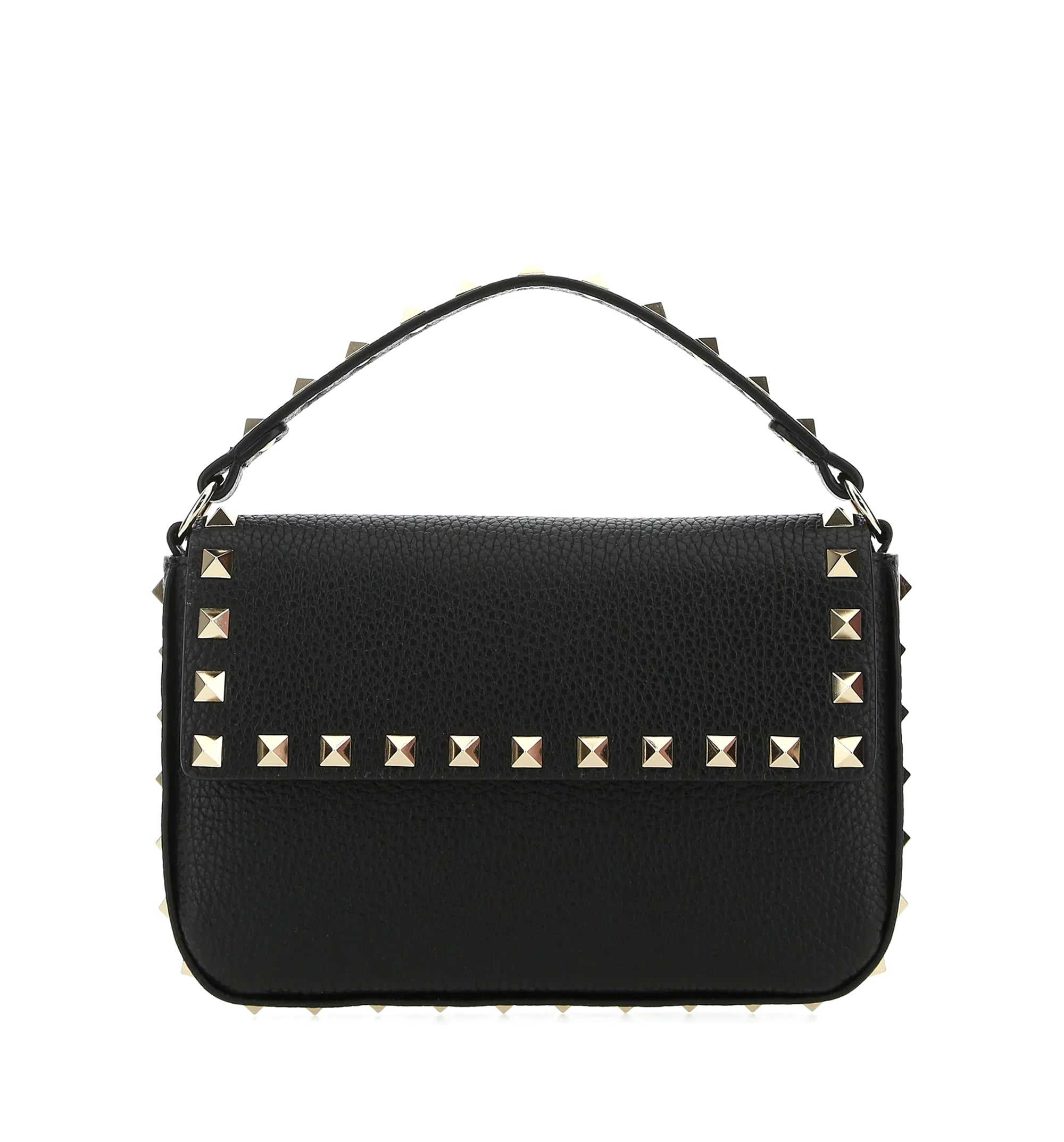 Rockstud Leather Wallet On Chain