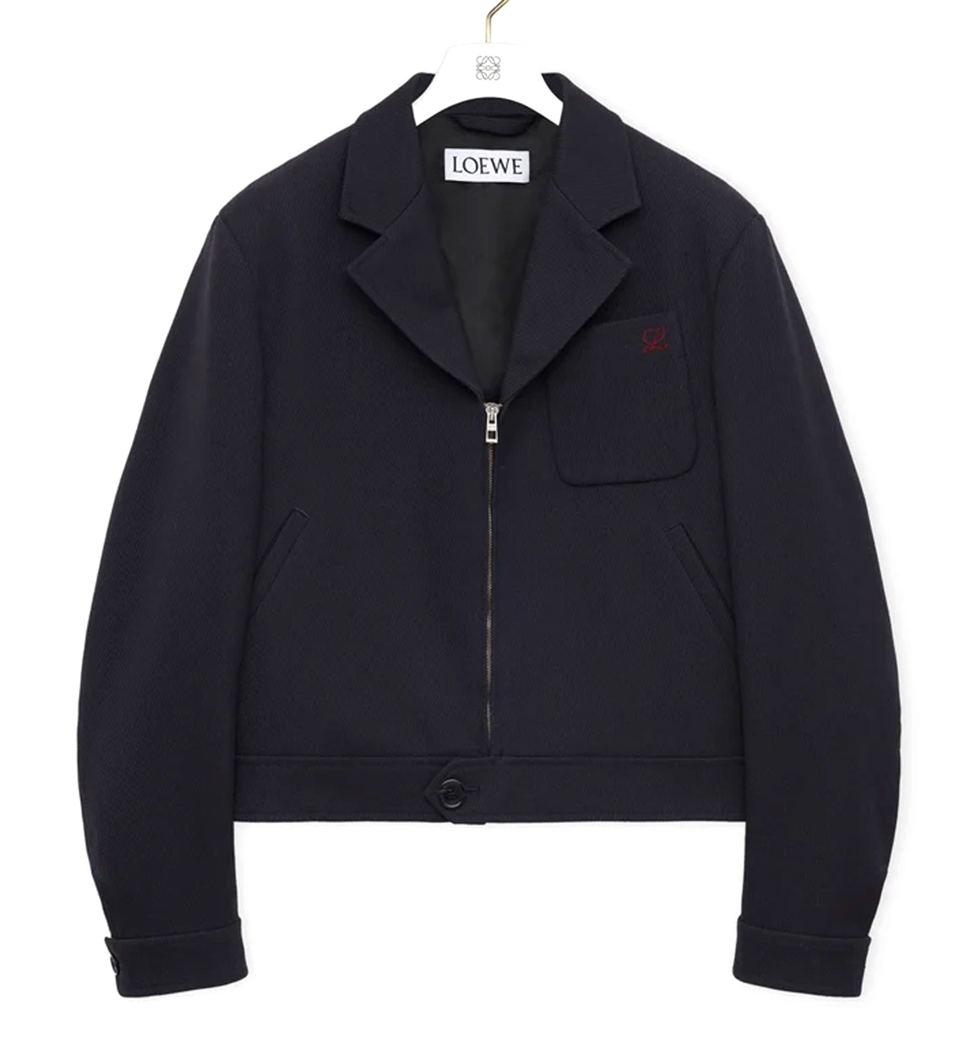 Zip-up Jacket in Wool