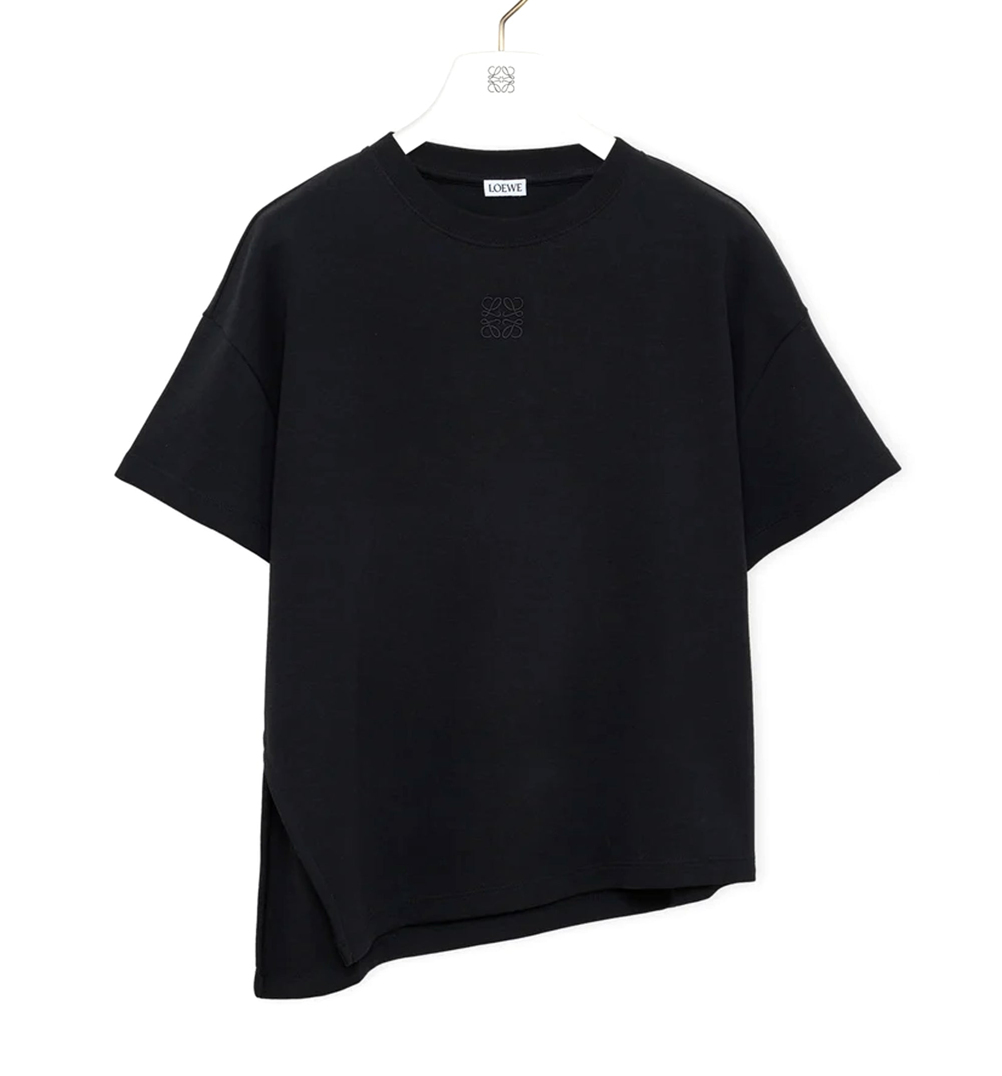 Asymmetric t-shirt in cotton blend