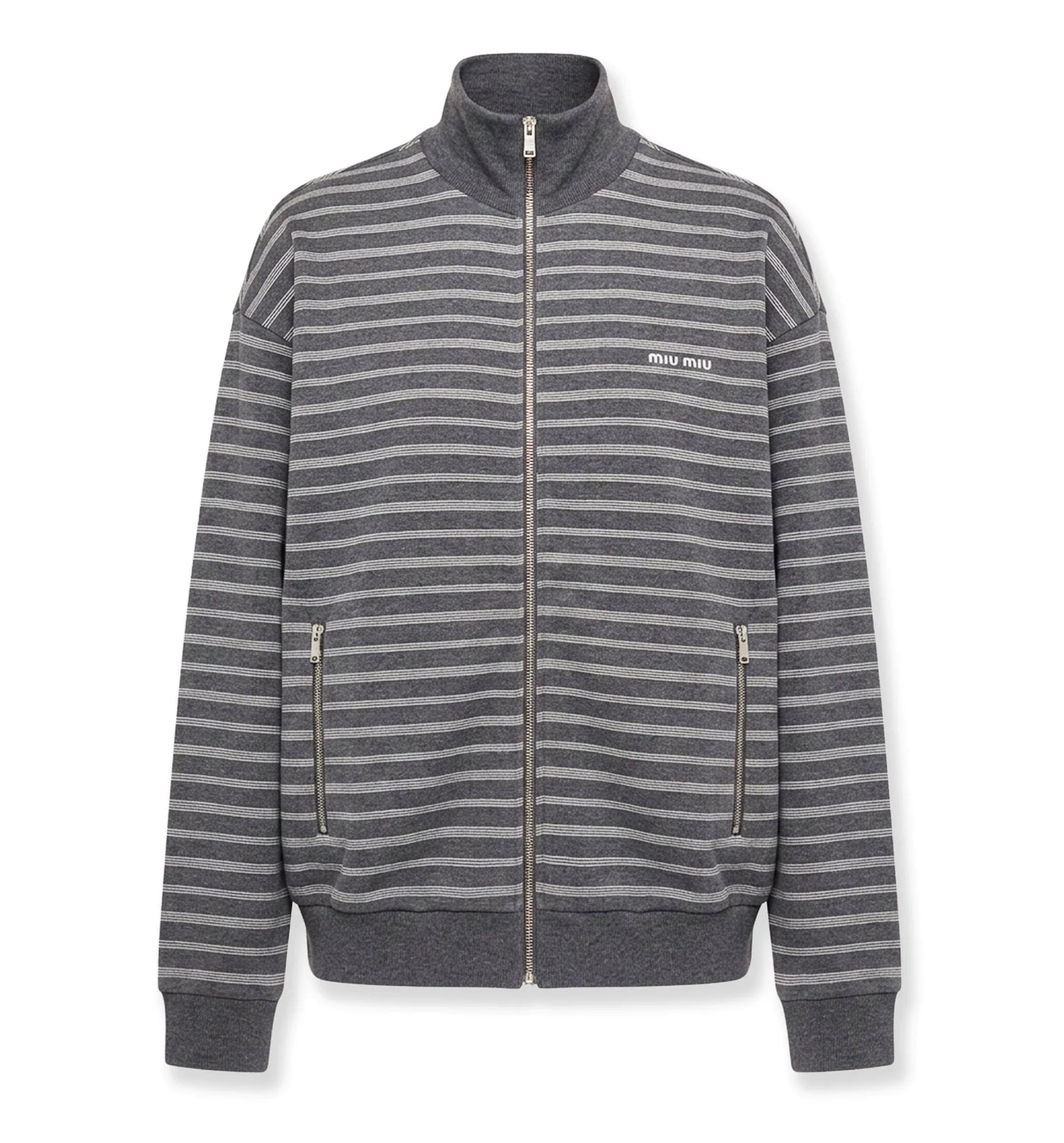 Striped cotton sweatshirt