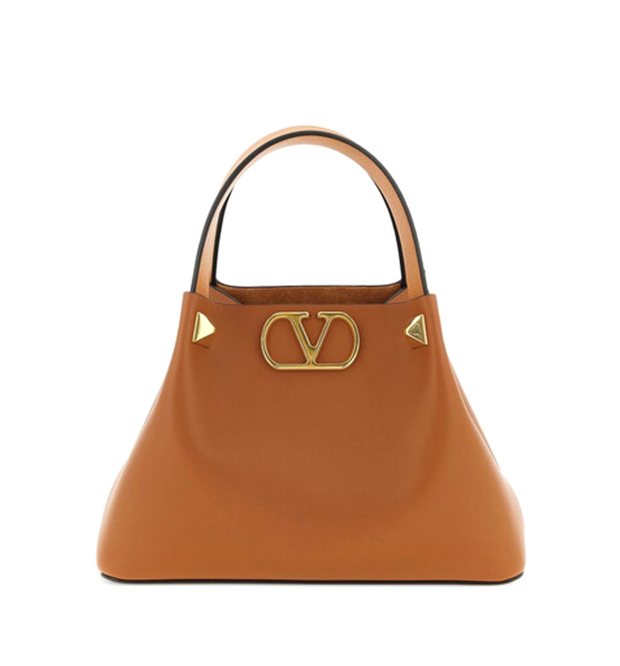 VLogo Signature Small Leather Tote Bag