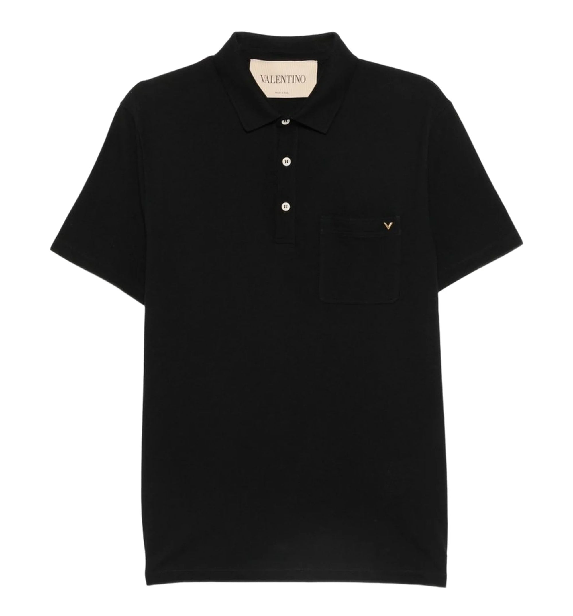 VLogo chest-pocket Polo Shirt