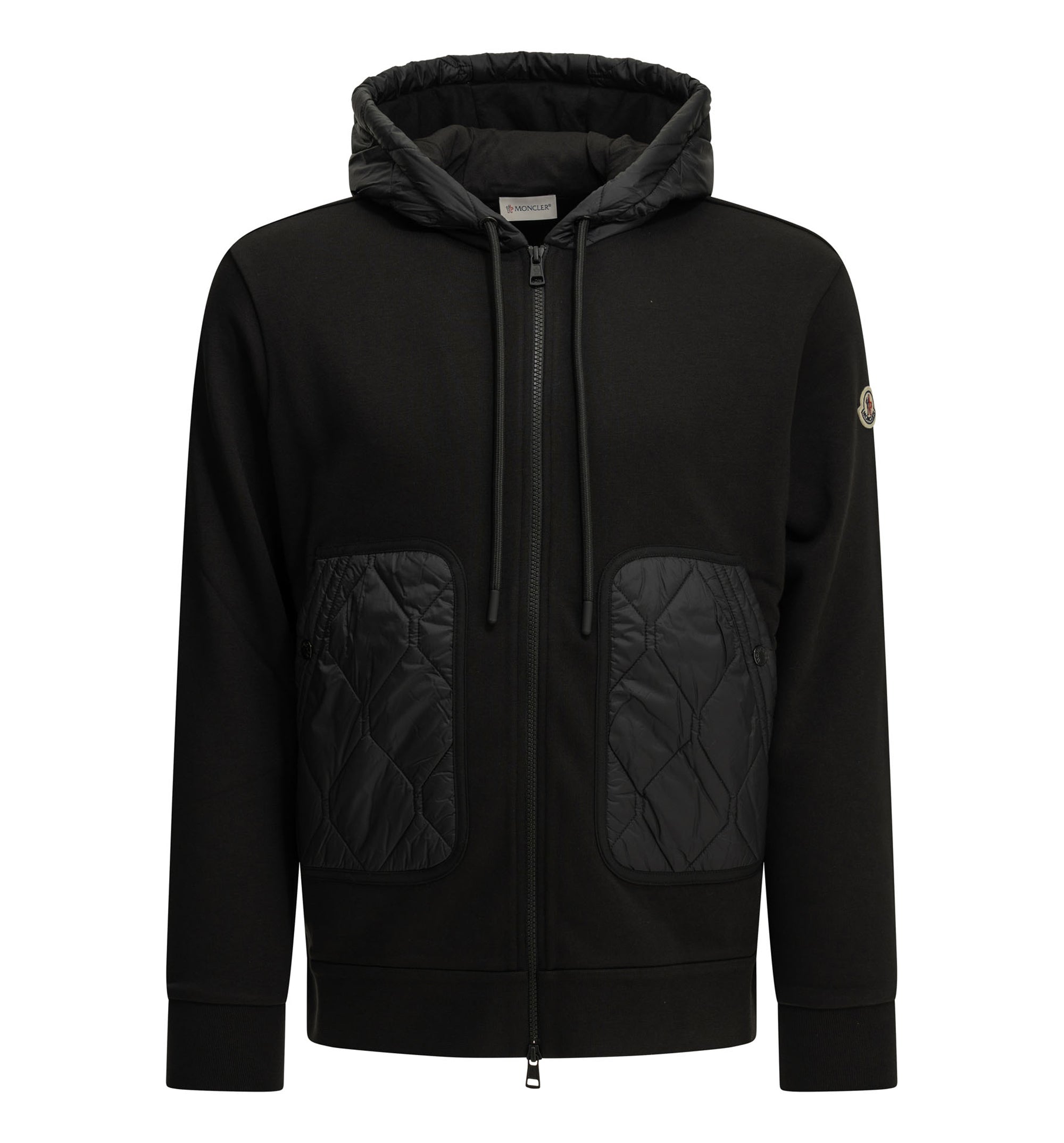 Quilted Zip-Up Sweatshirt