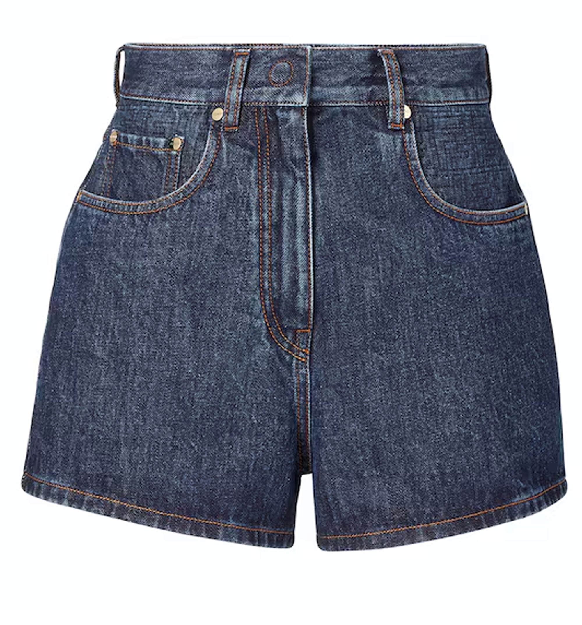 Dark Blue Denim Shorts