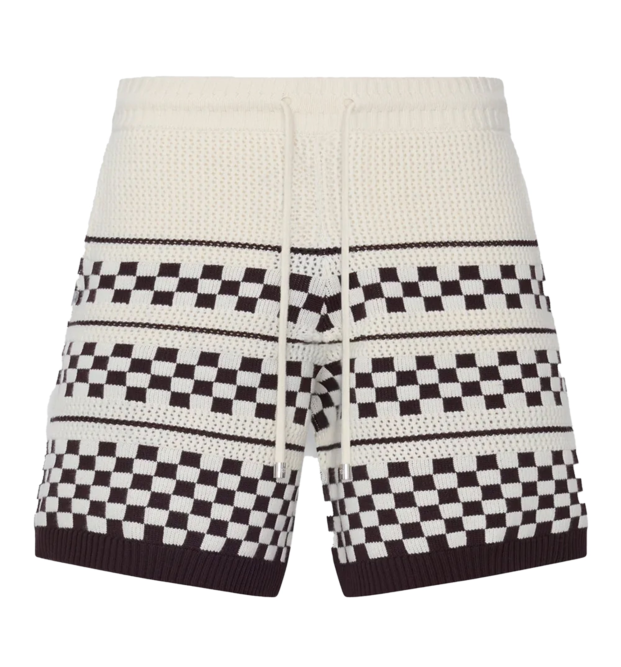 Checkered Mesh Short