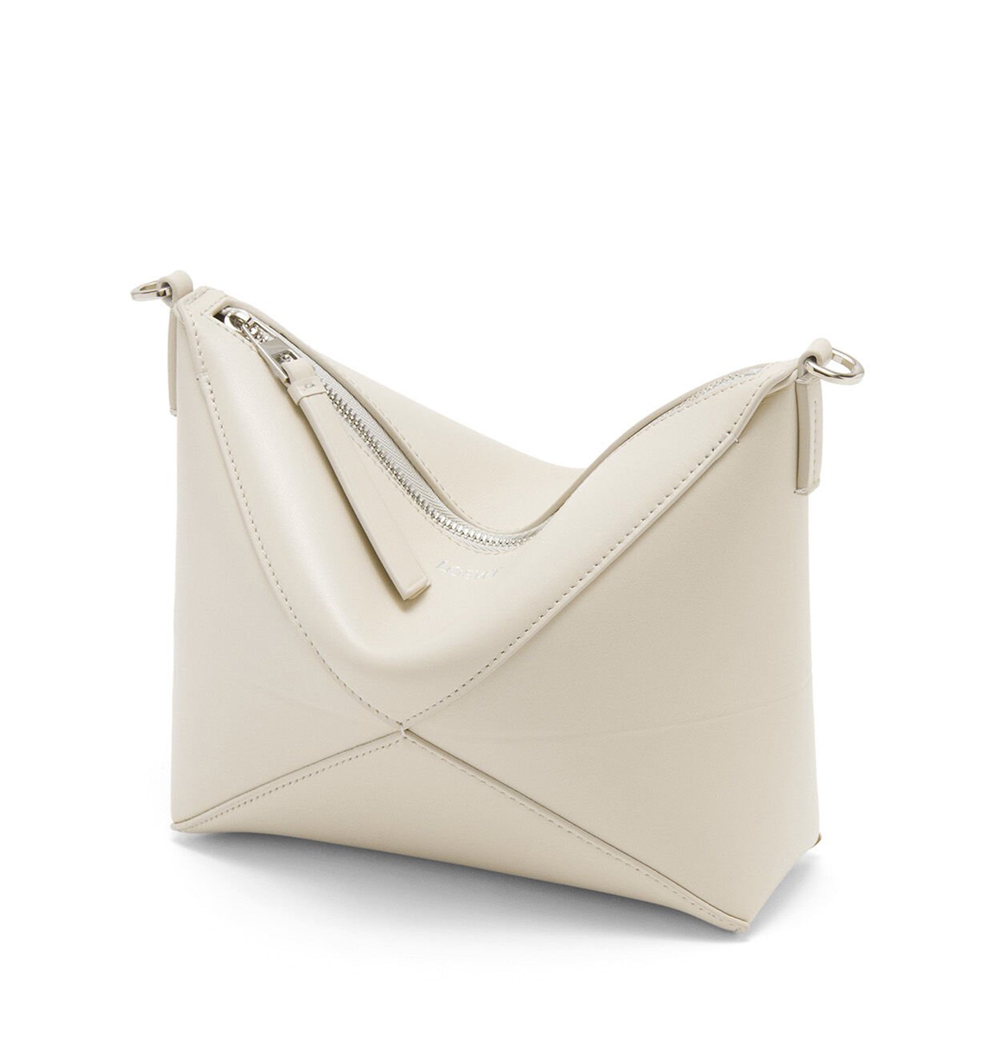 Puzzle Fold Pouch in Shiny Nappa Calfskin