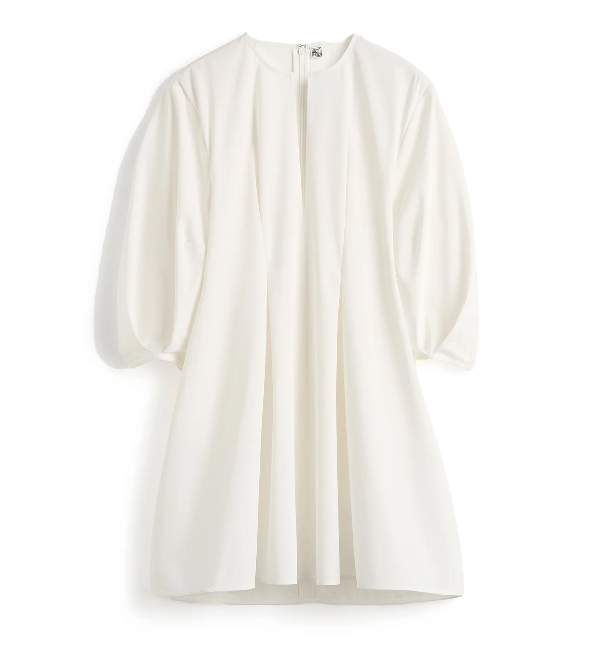 Balloon-Sleeves Mini Dress