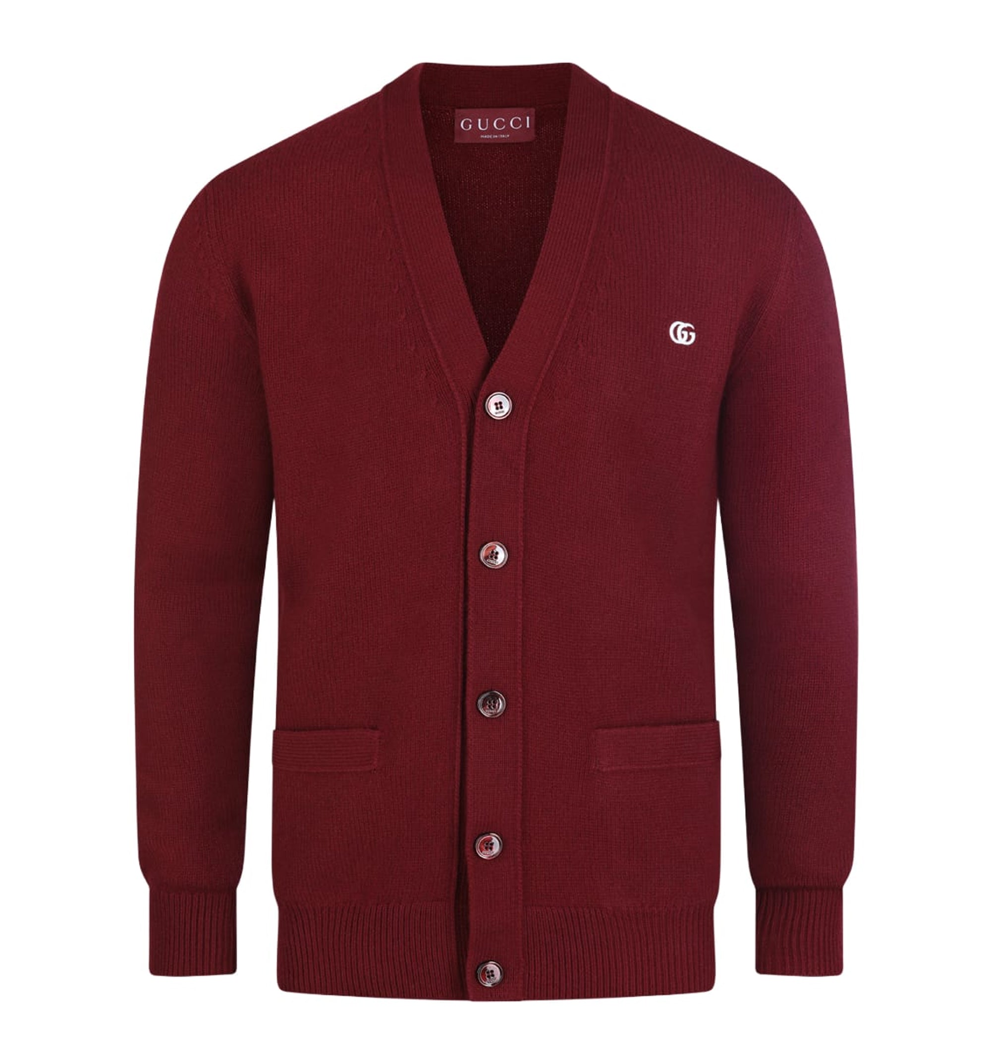 Wool Cashmere Cardigan With Embroidery