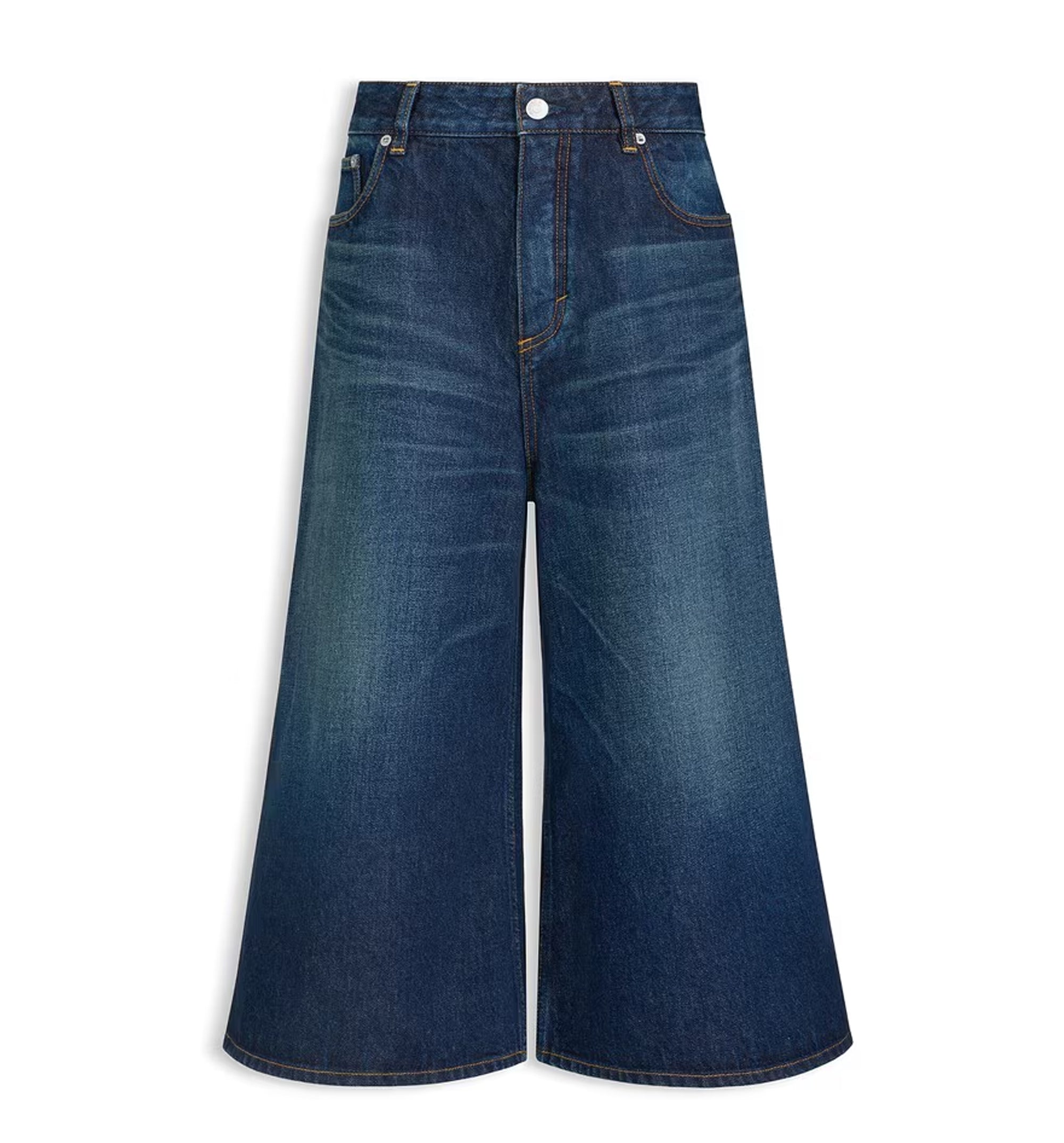 Palazzo Denim Shorts