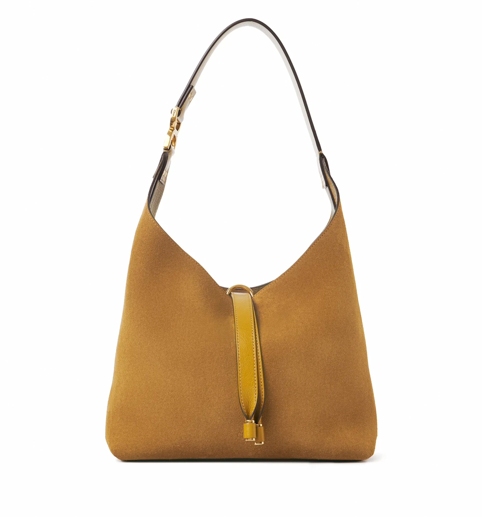 Small Marcie Hobo Bag in Suede Leather