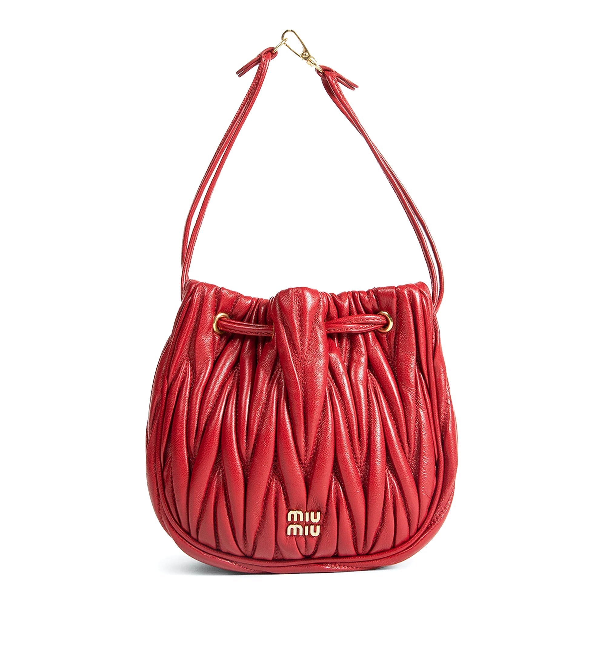 Matelassé Nappa Leather Pouch