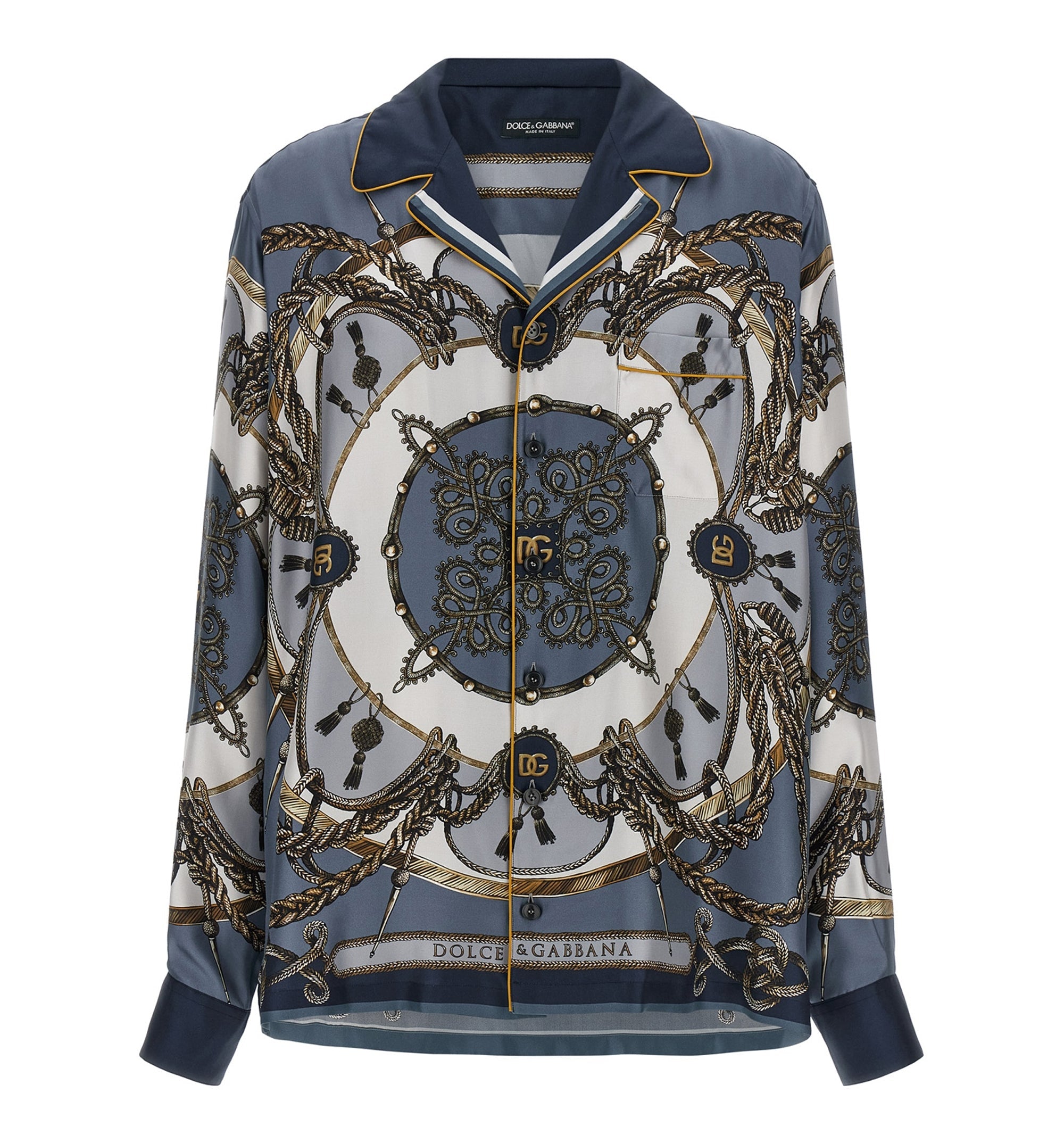 Cargo-Print Silk Twill Shirt