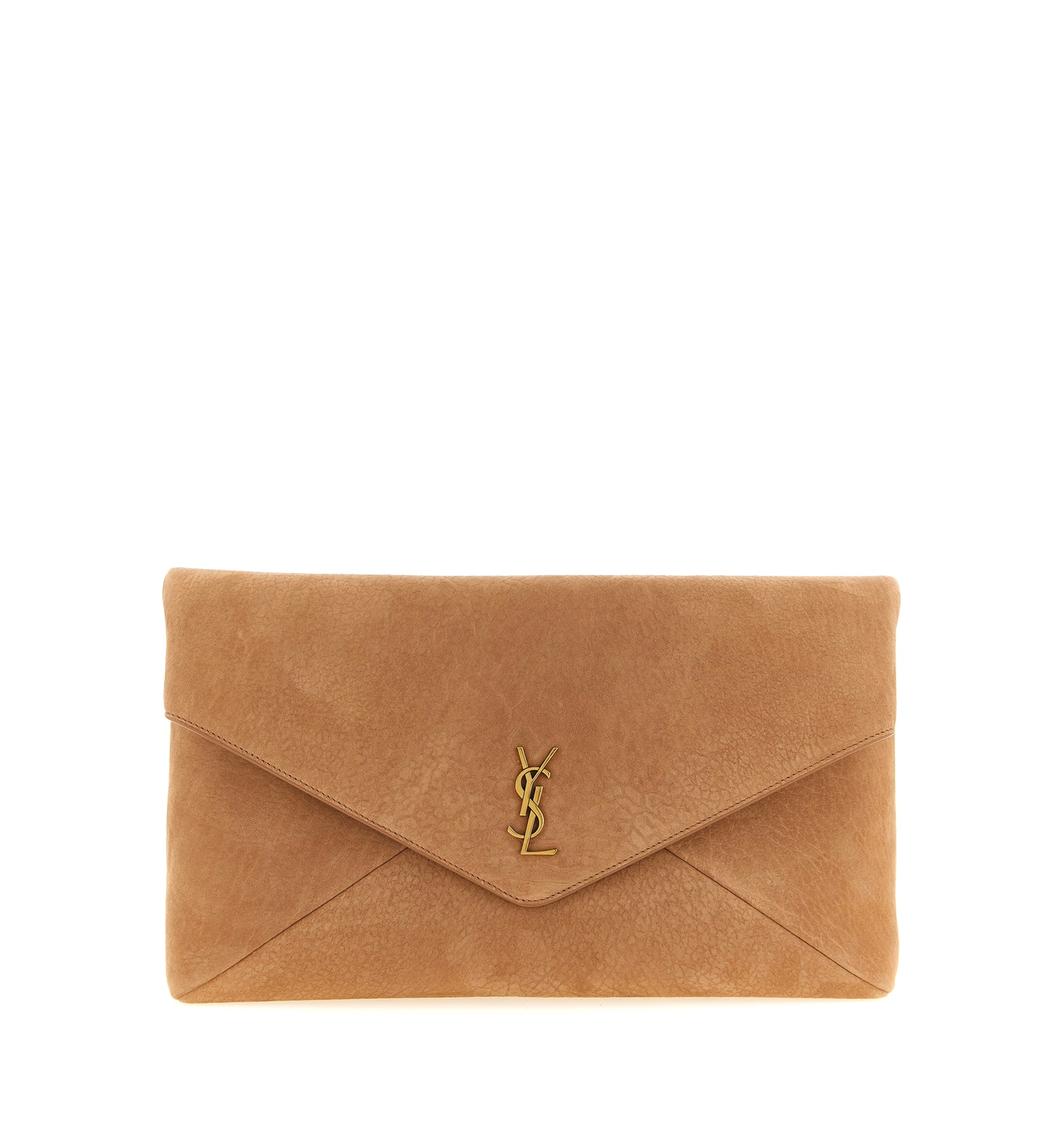 Cassandre Envelope Maxi Clutch In Leather