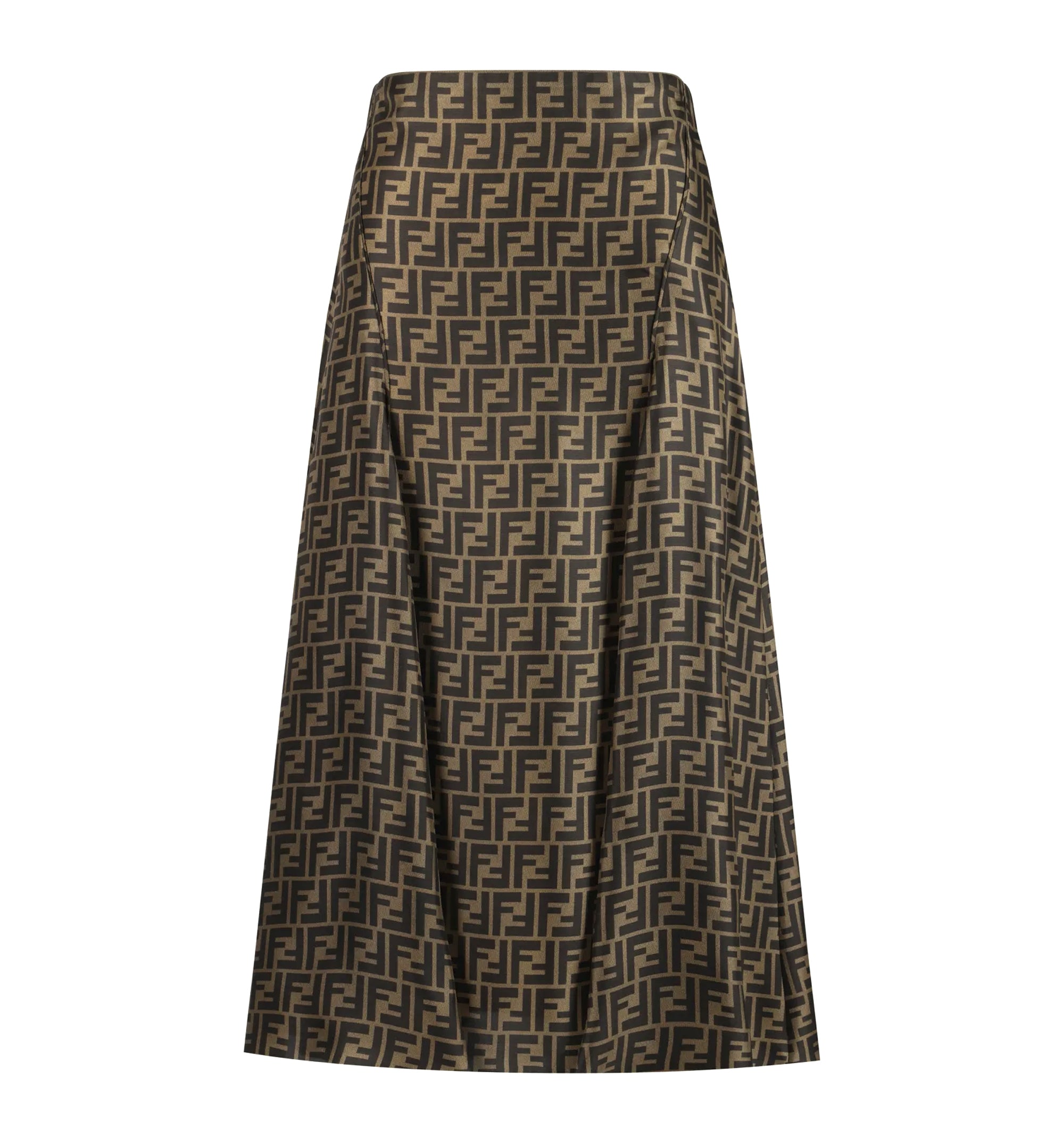 Brown FF Twill Skirt