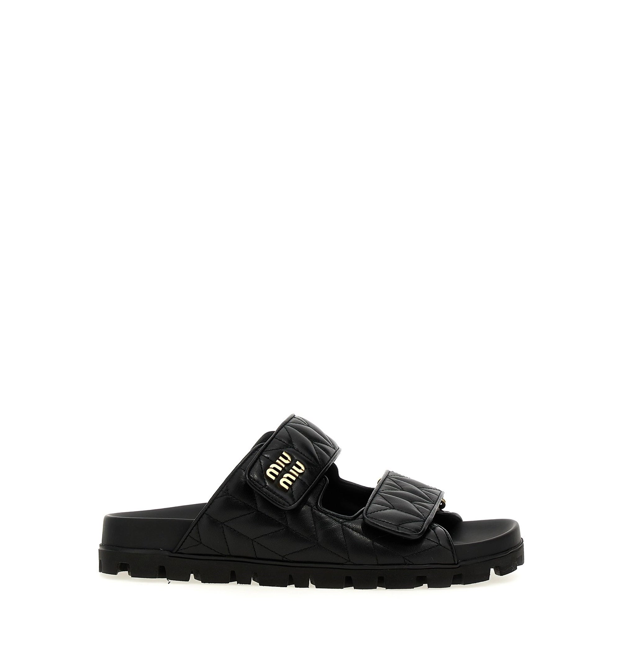 Matelassé Nappa Leather Sandals