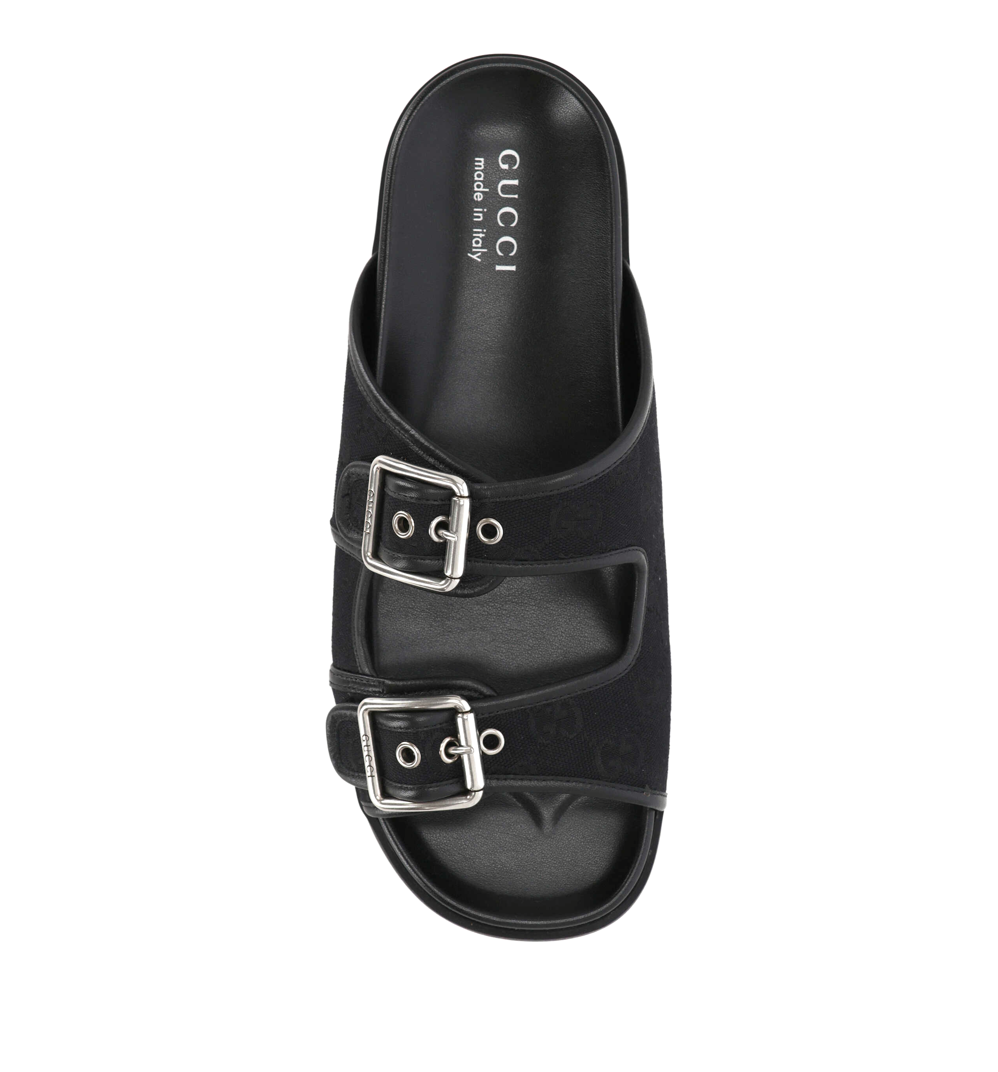 Gucci Men’s Slide Sandal with Buckles