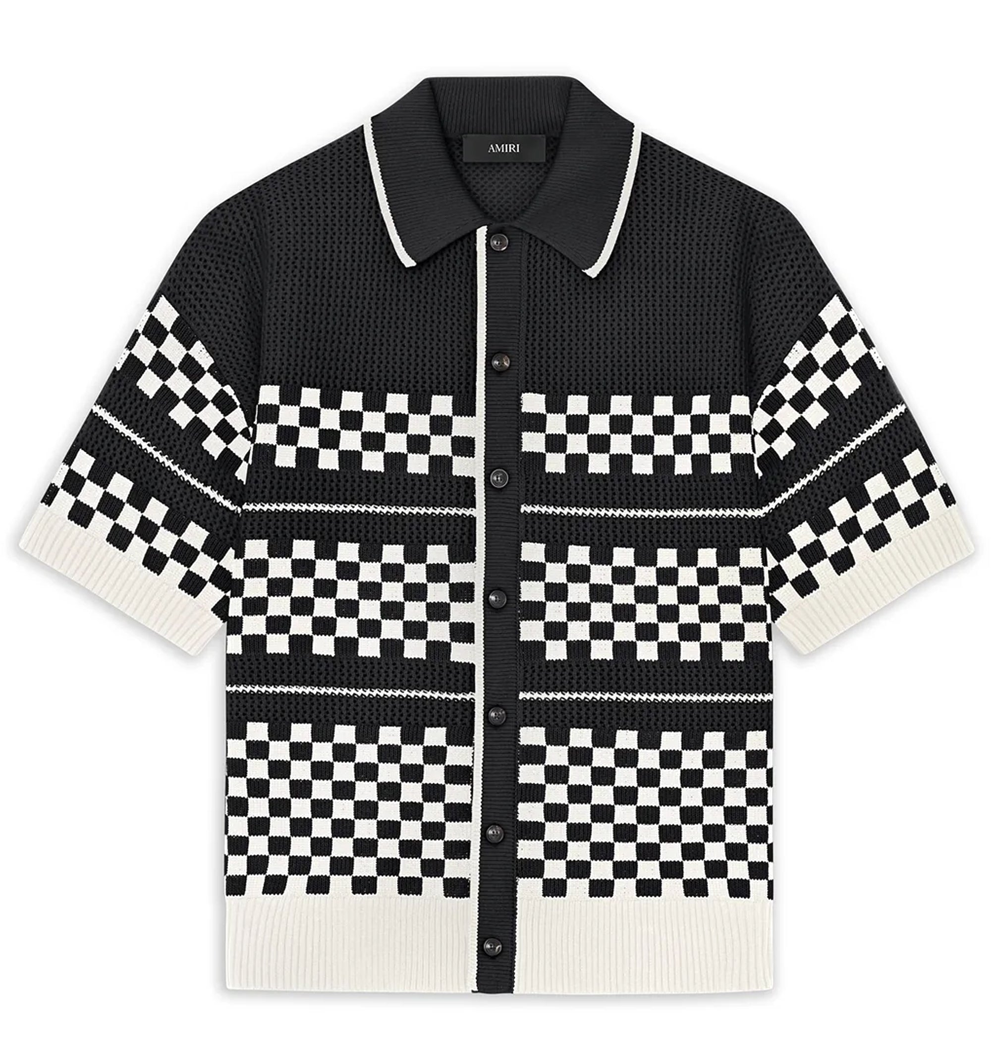 Checkered Mesh Shirt