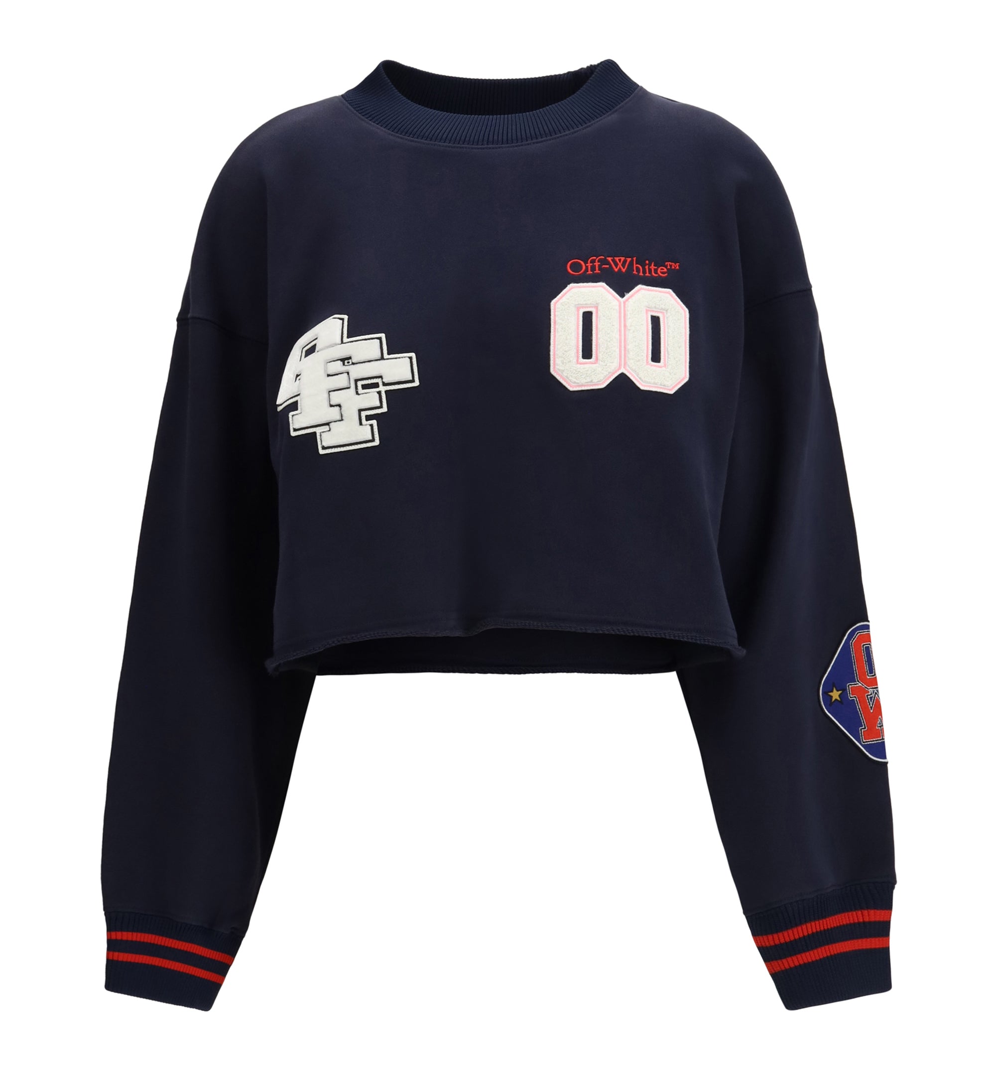 Royal Patch Cropped Sweatshirt