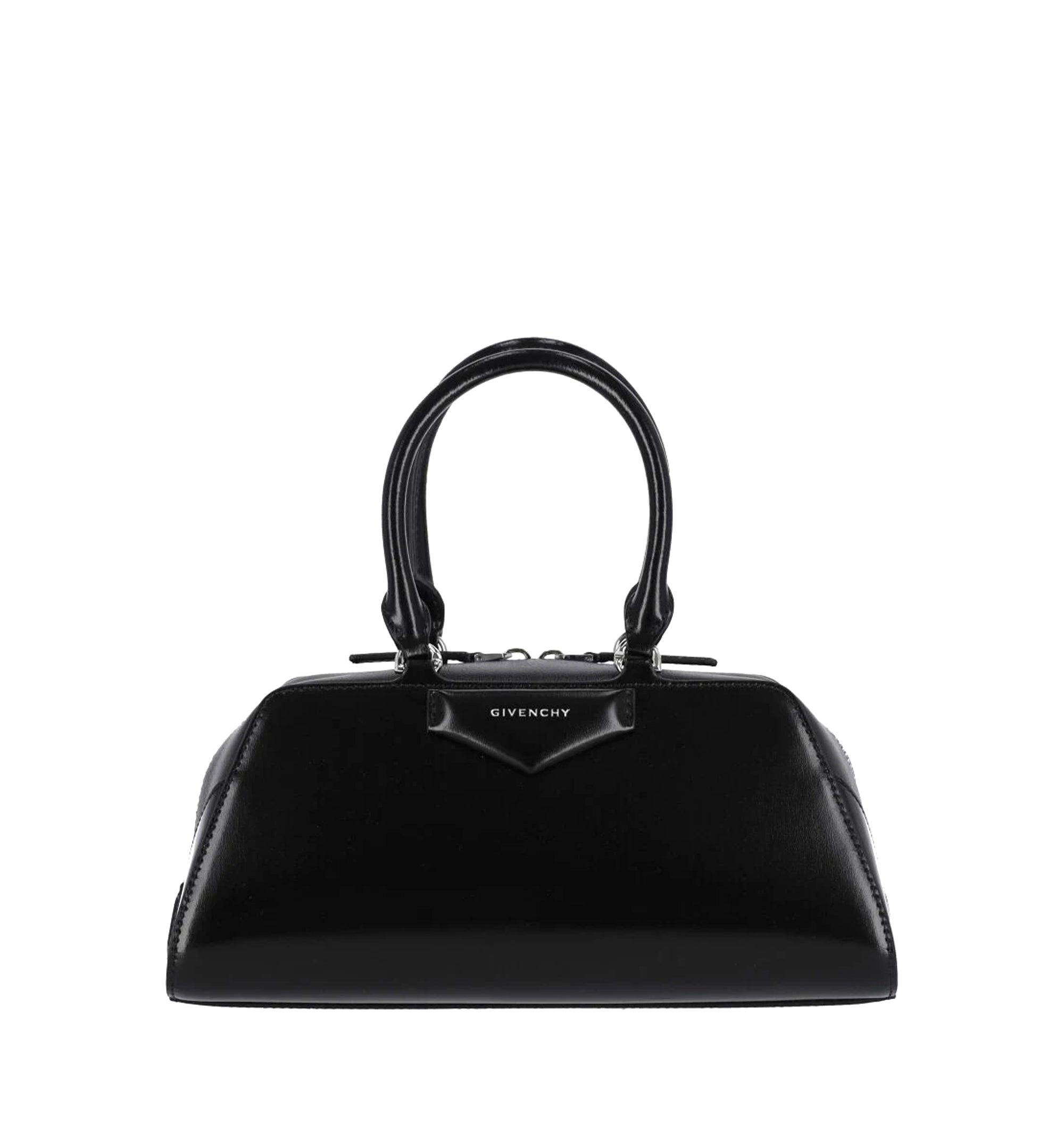 Small Antigona East-West Bag in Box Leather