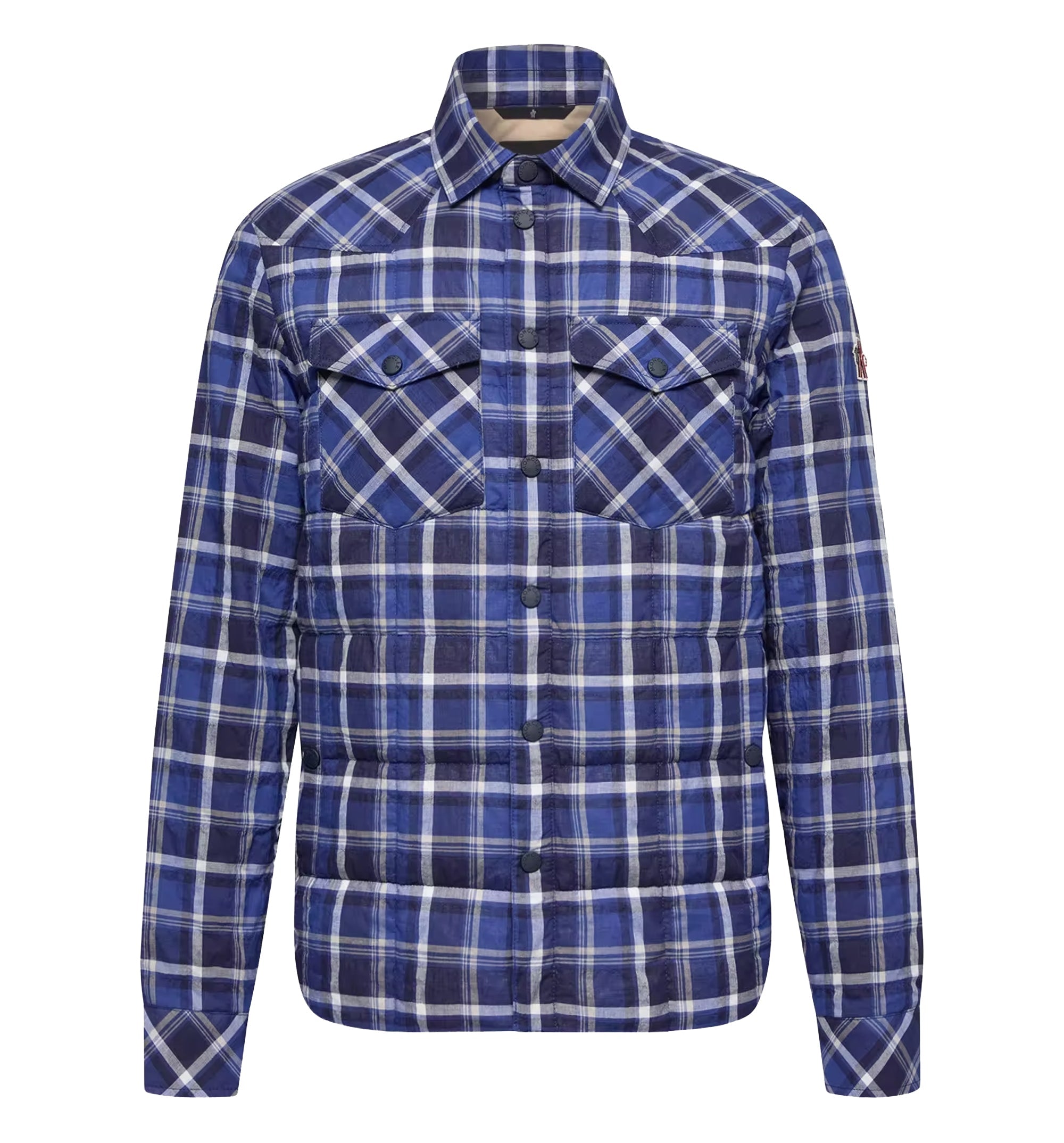Gelt Check Cotton-Blend Down Shirt Jacket