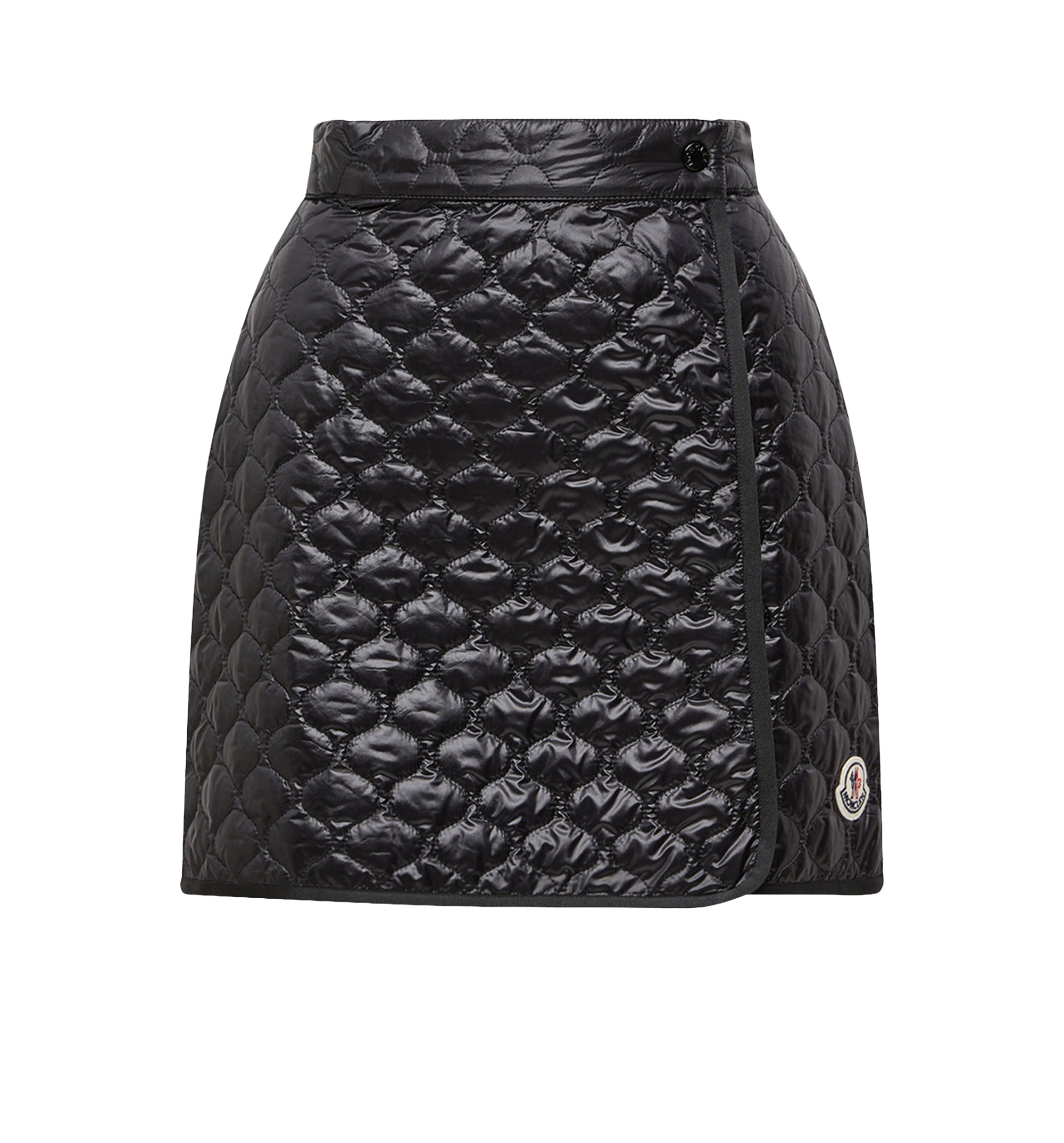 Square-Quilted Padded Mini Skirt