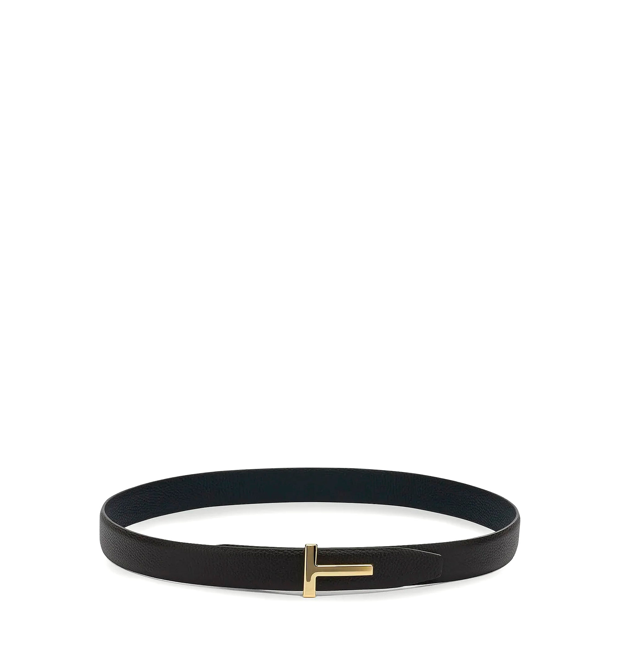 Reversible hammered leather belt