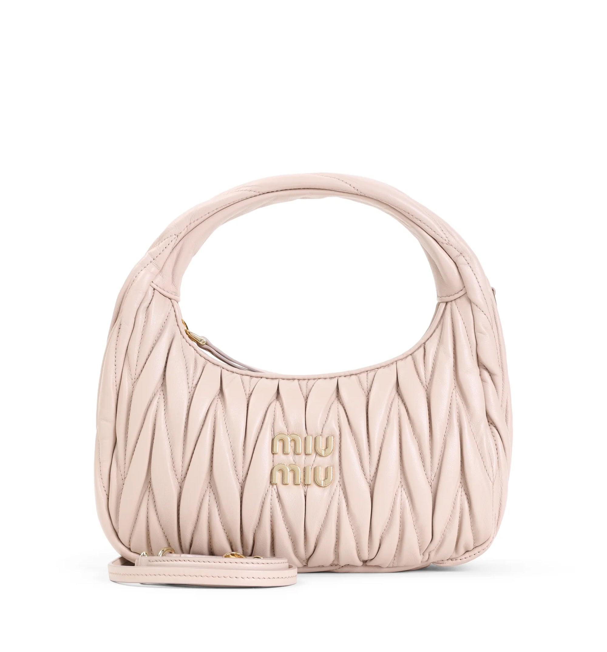 Wander' matelassé nappa leather handbag