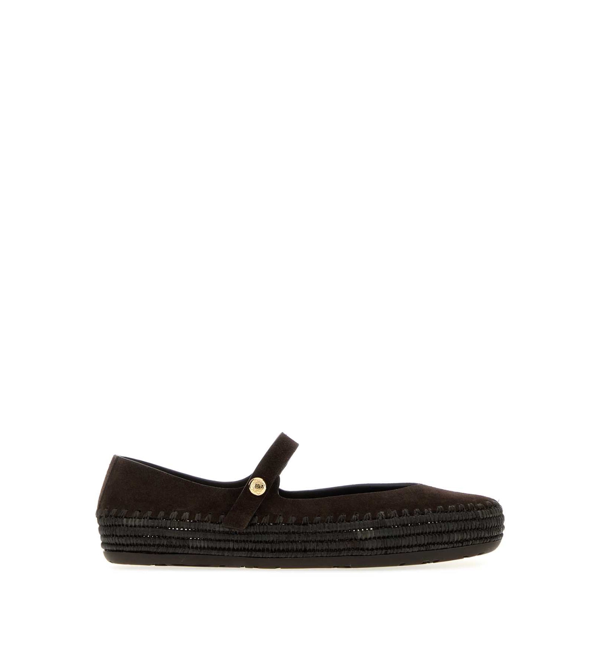 Rio Mary-Jane in suede and raffia
