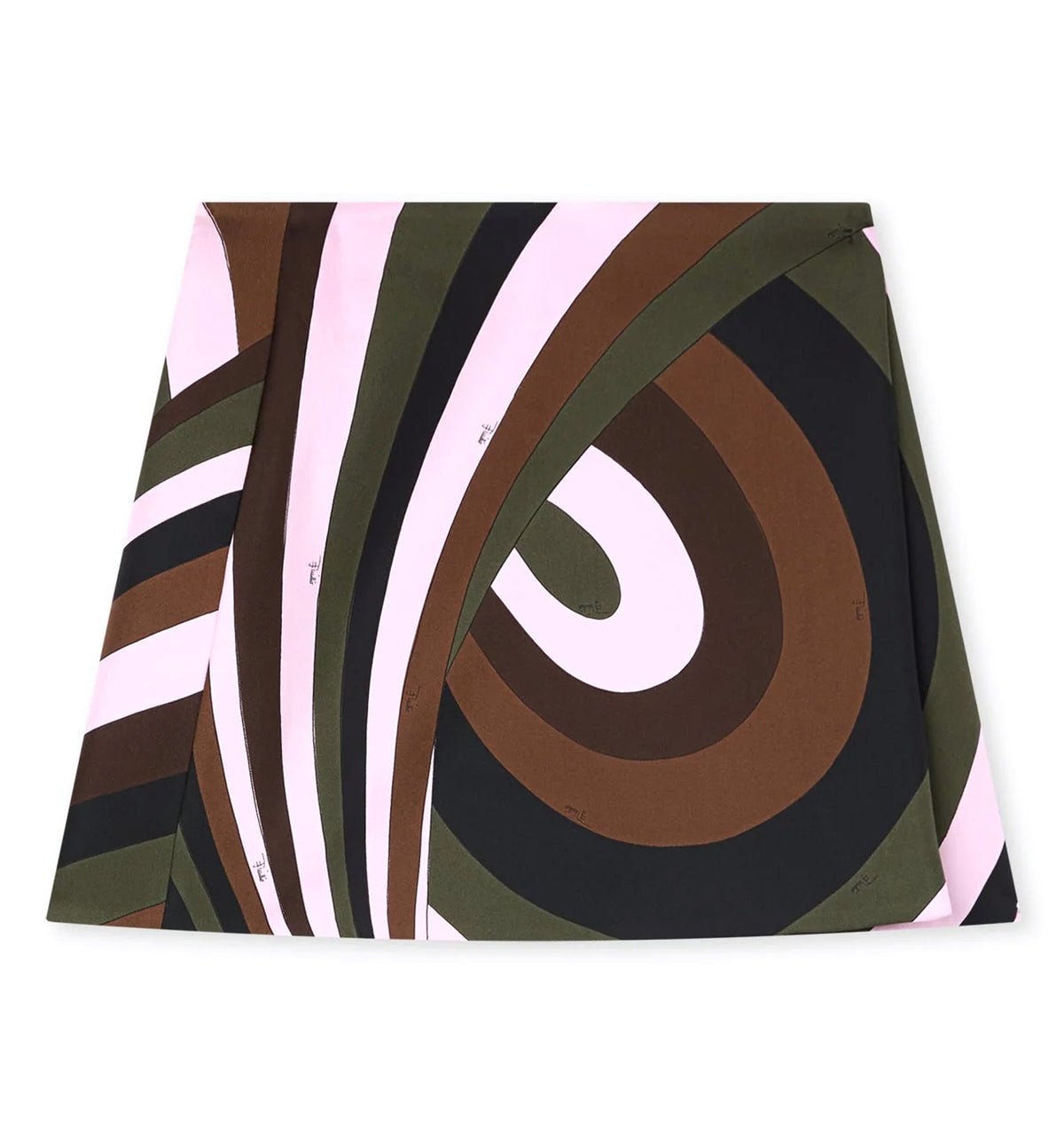 Iride Print Silk Skirt