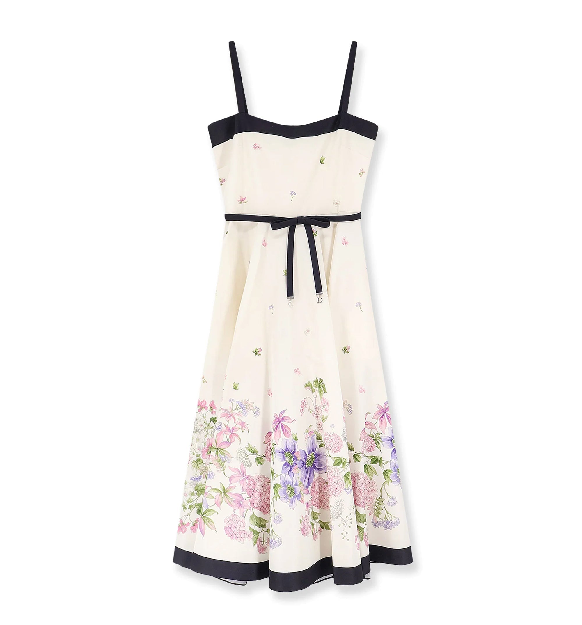 Silk dress with multicolor print