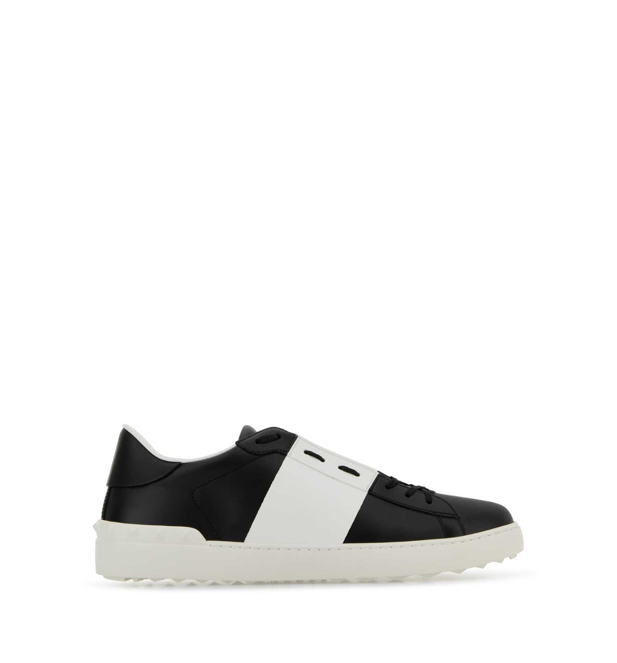 Open Leather Sneakers