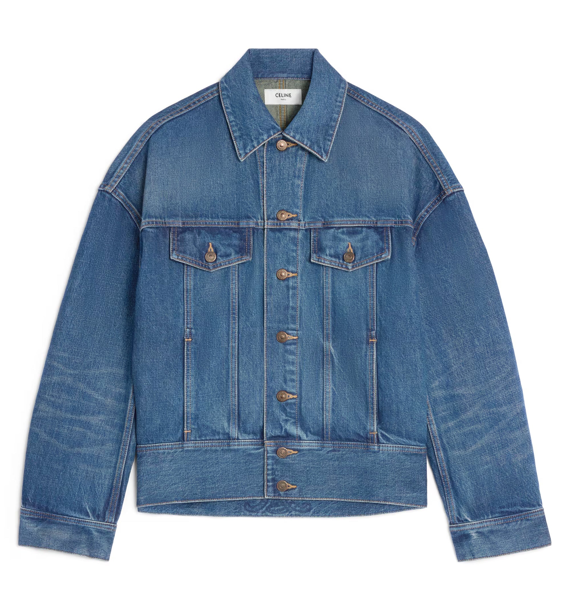 Jacket in Rigid Denim
