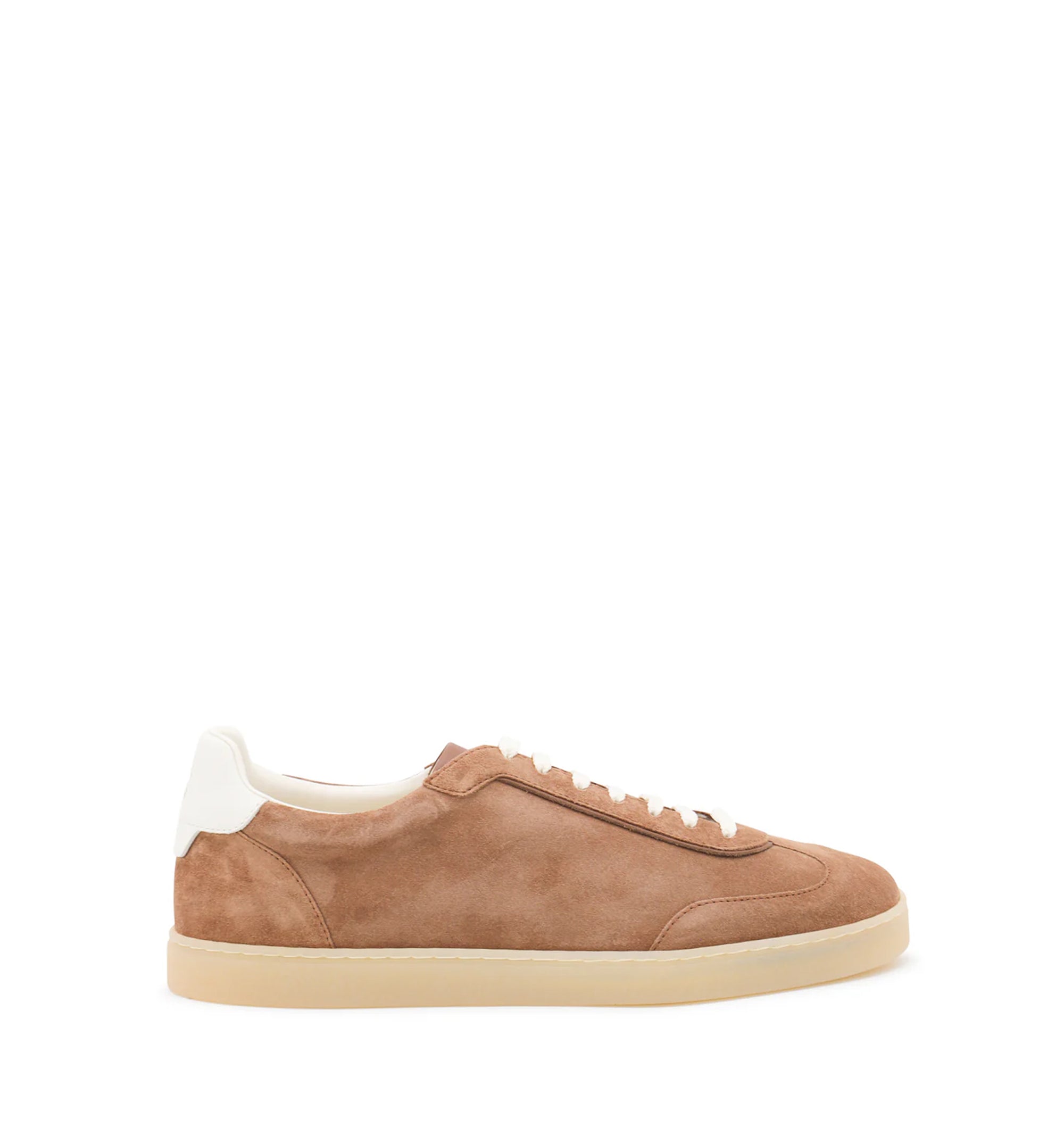 Leather-Trimmed Suede Sneakers