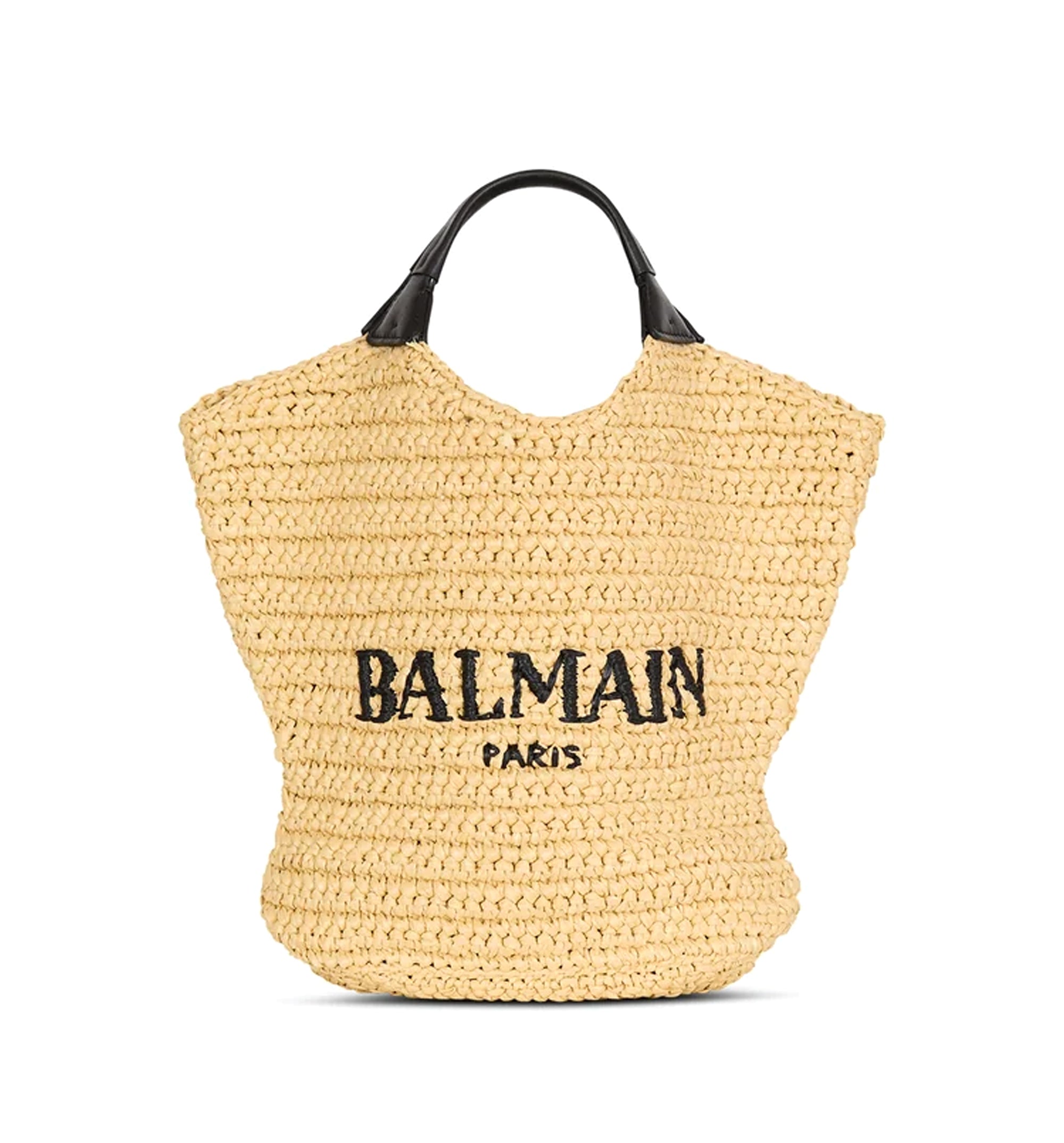 Mini Balmain crochet tote bag