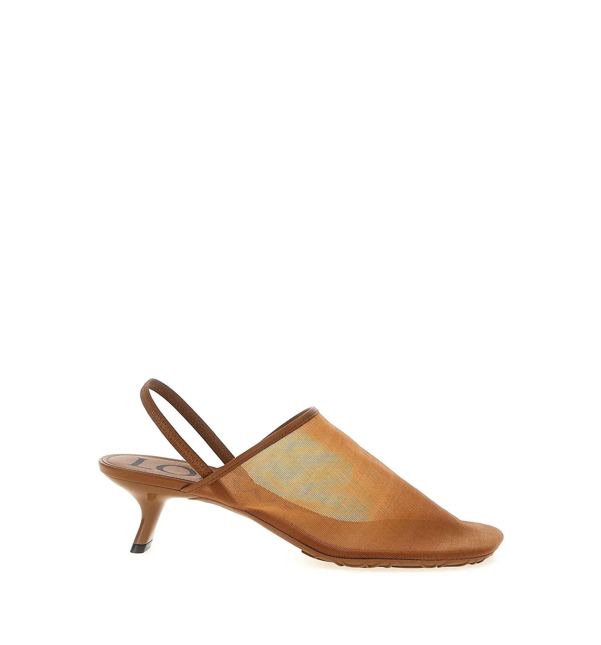 Petal Slingback Heel Sandal in Mesh