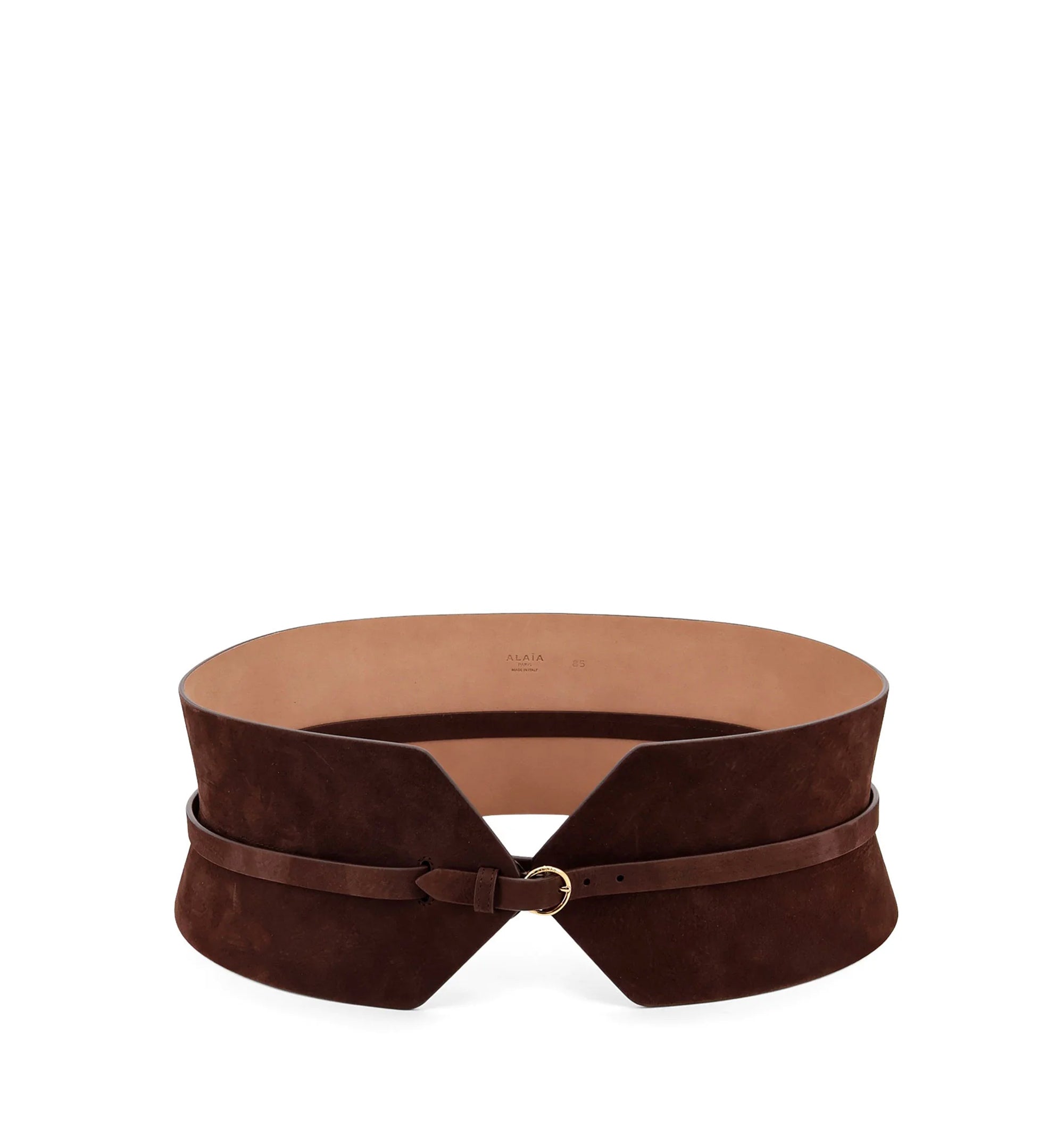 Double Bustier Suede Belt