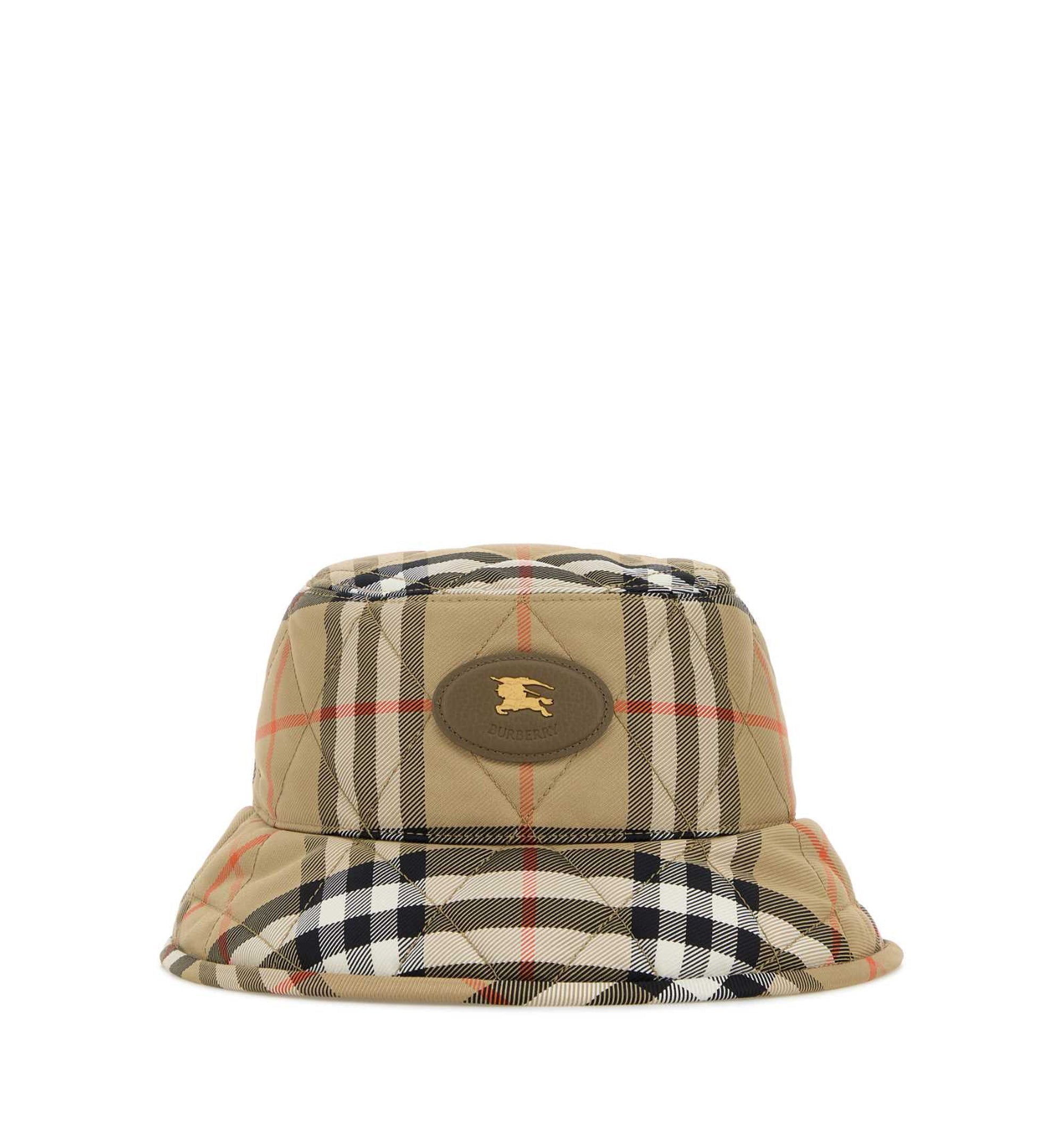 Horseshoe Quilted Check Bucket Hat