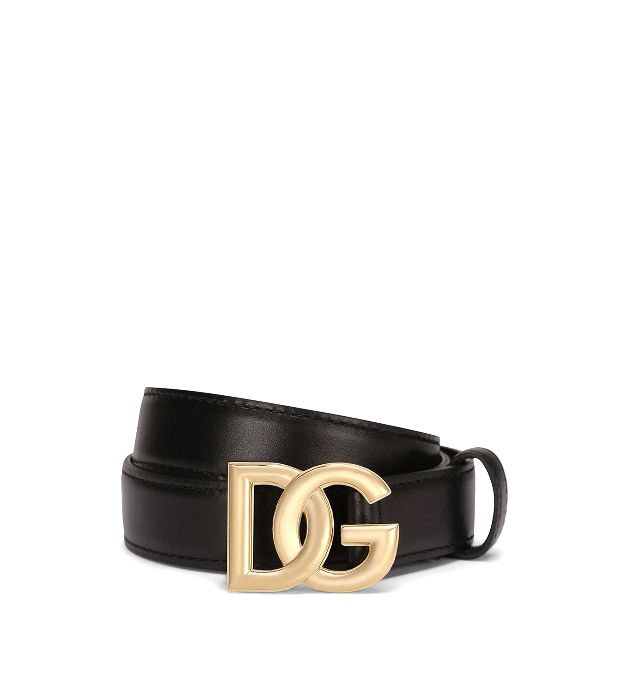 Calfskin Belt With DG Logo