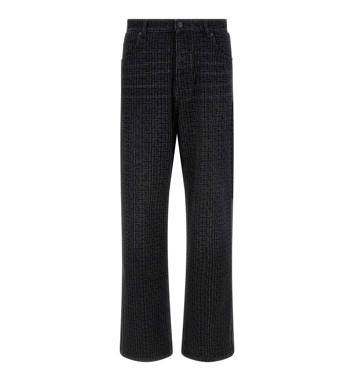 Monogram Pattern Jeans