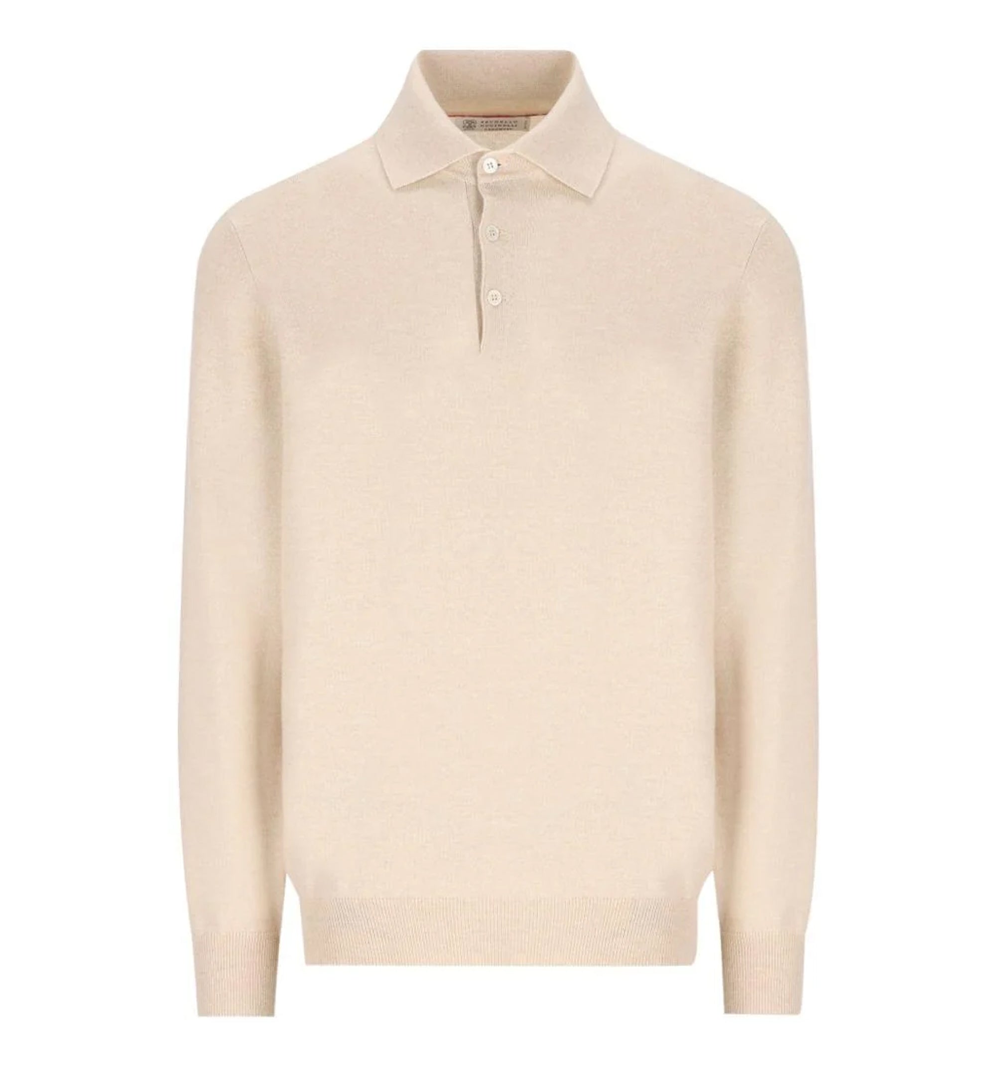 Cashmere knit polo shirt