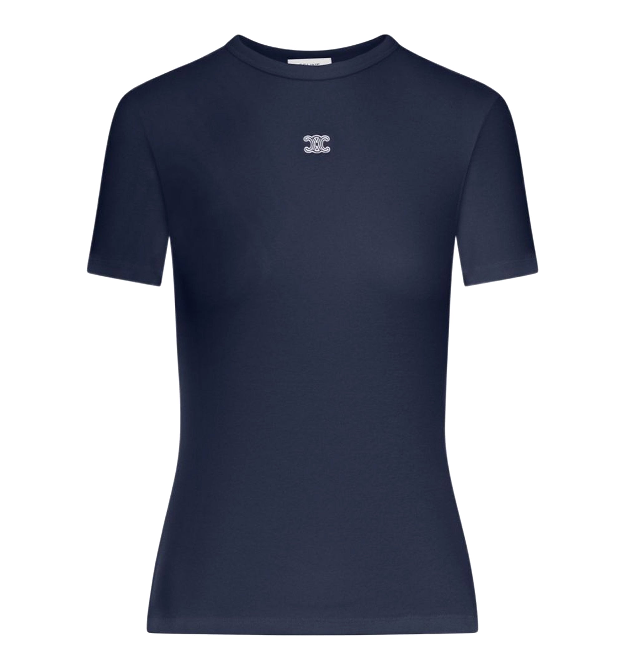 Triomphe T-Shirt in Ribbed Cotton Jersey