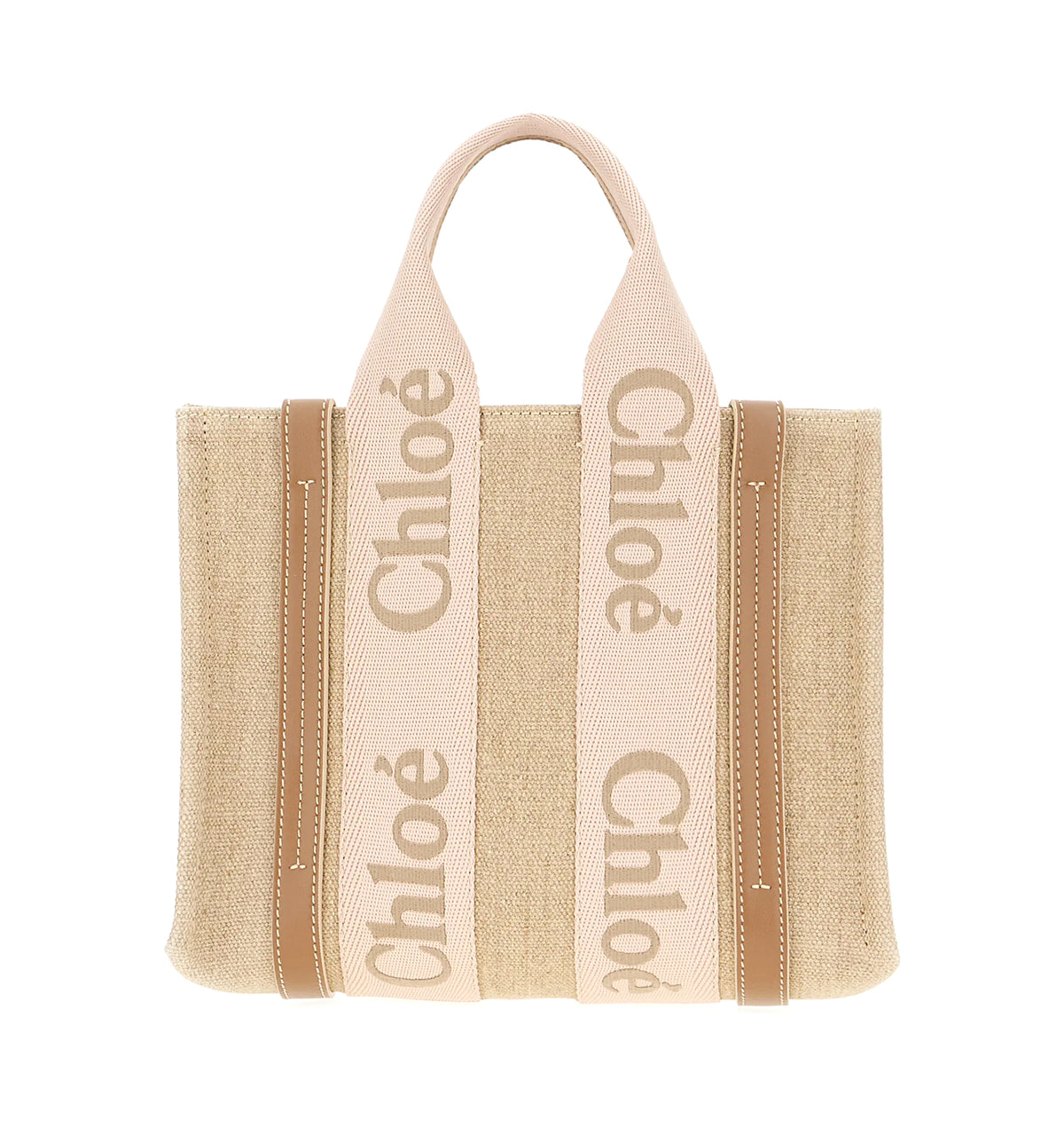Small Woody Tote Bag In Linen
