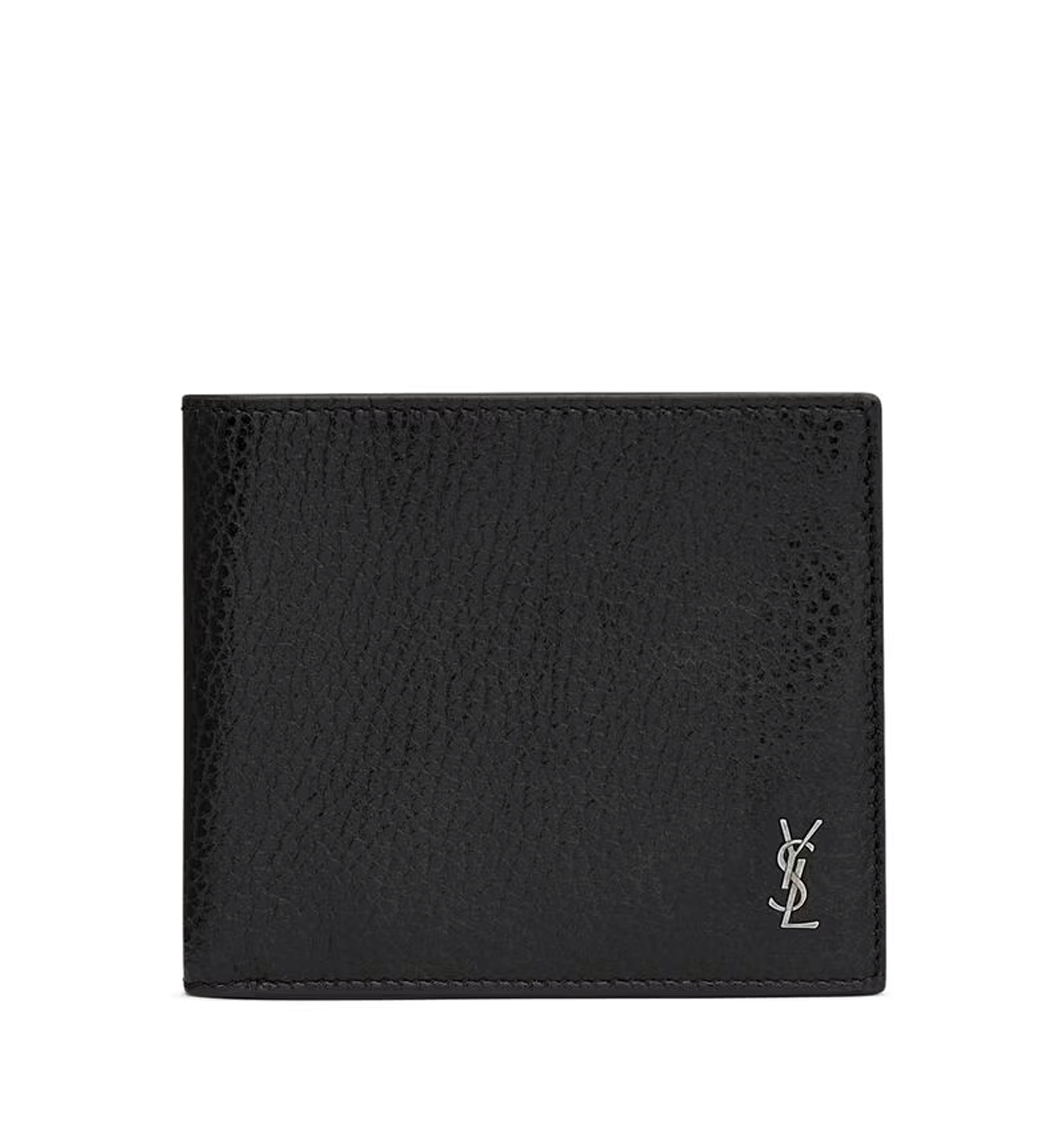 Tiny Cassandre East/West Wallet In Grained Leather
