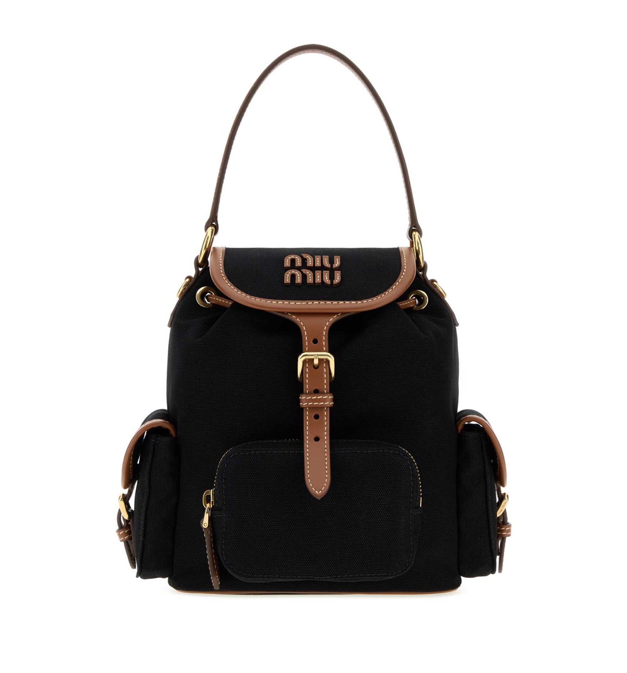 Canvas And Leather Backpack