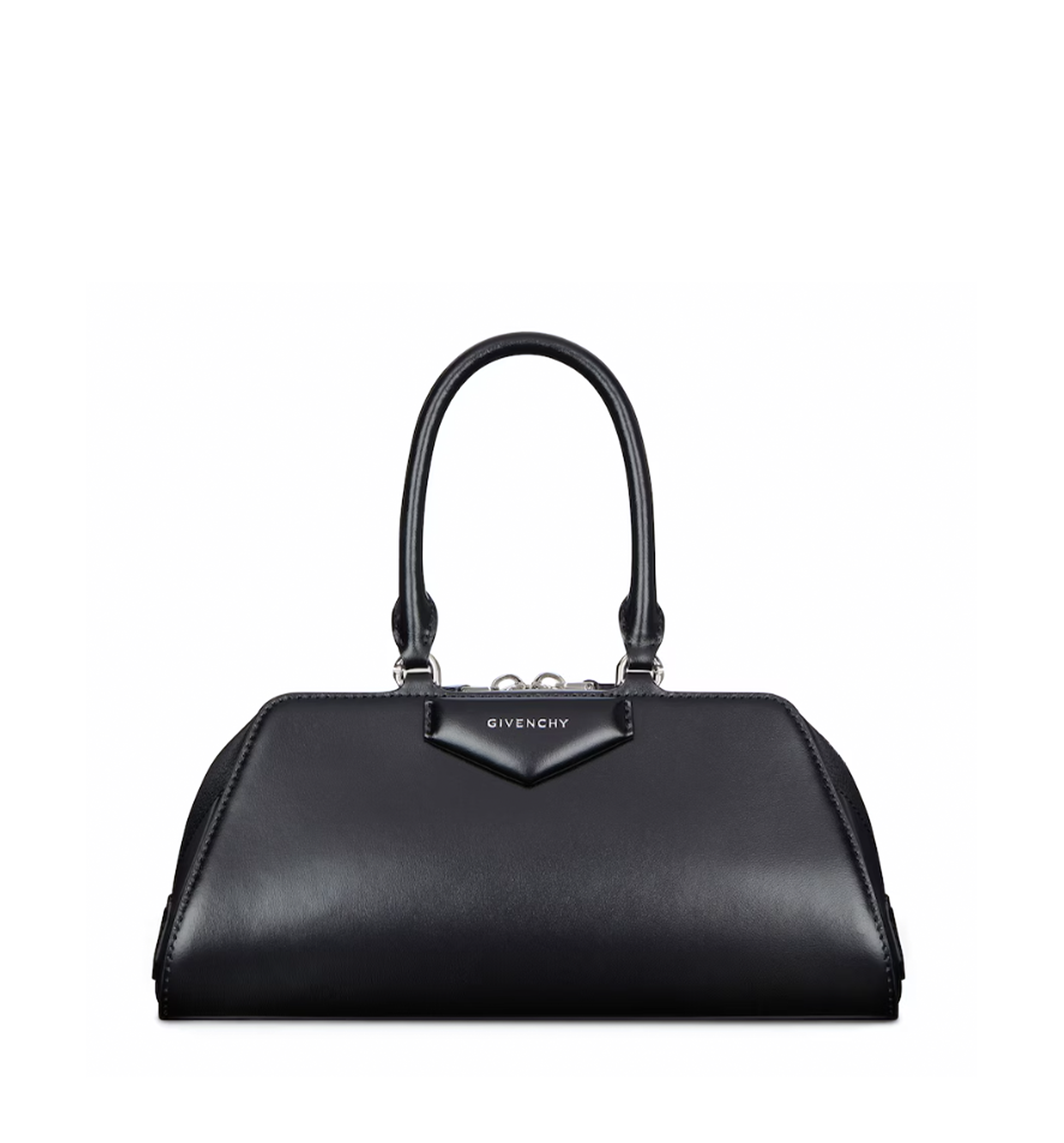 Small Antigona East-West bag in Box leather