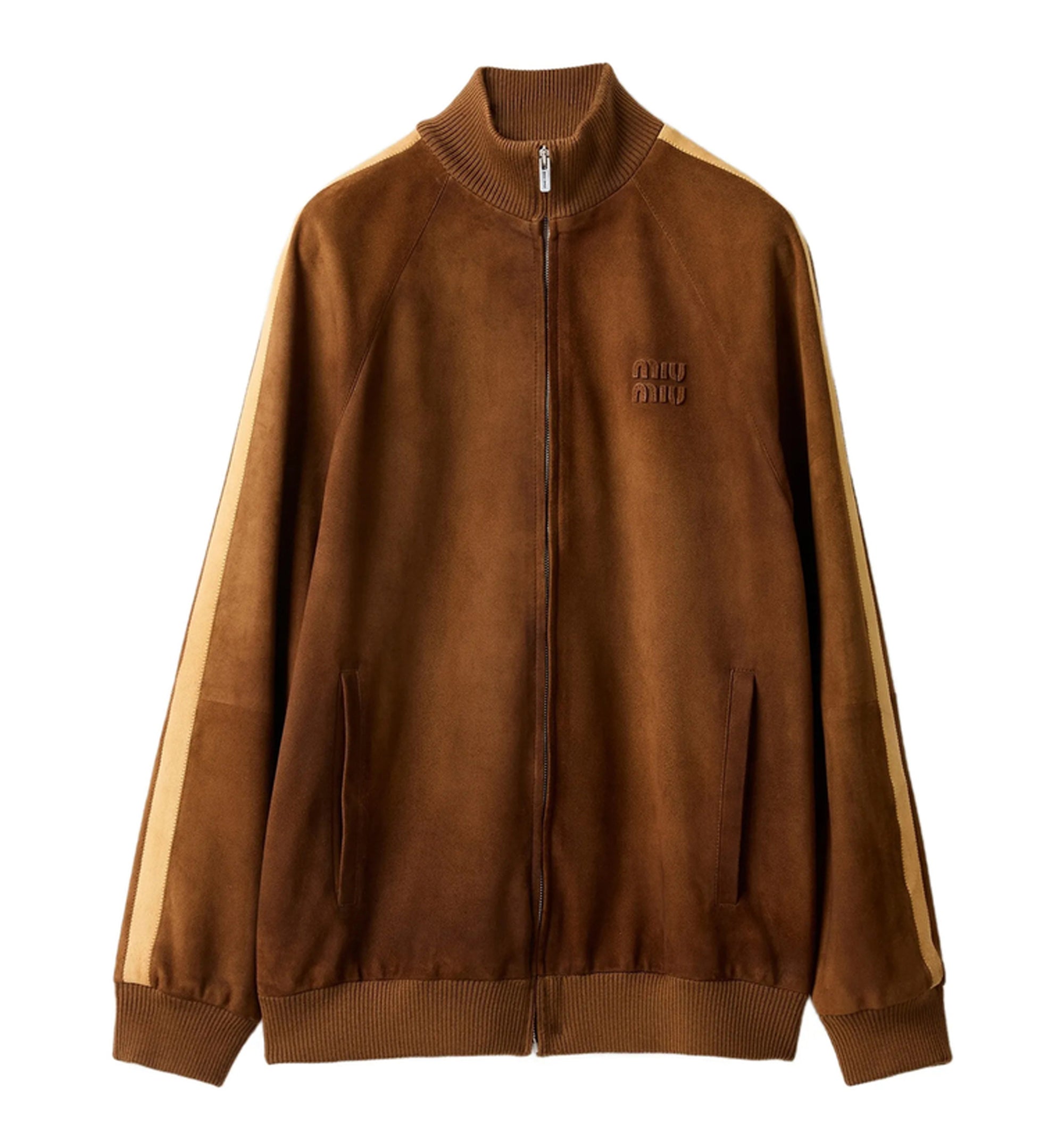 Cognac Waxed suede jacket