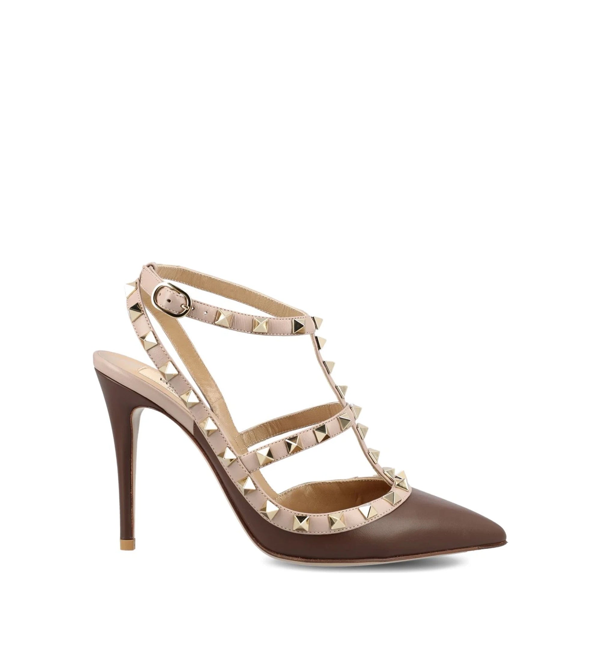Rockstud Ankle Strap Pumps 100mm